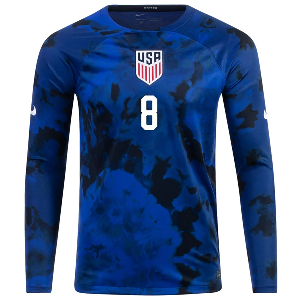 Men's Replica Nike Weston McKennie USMNT Away Long Sleeve Jersey 2022 - Image 2