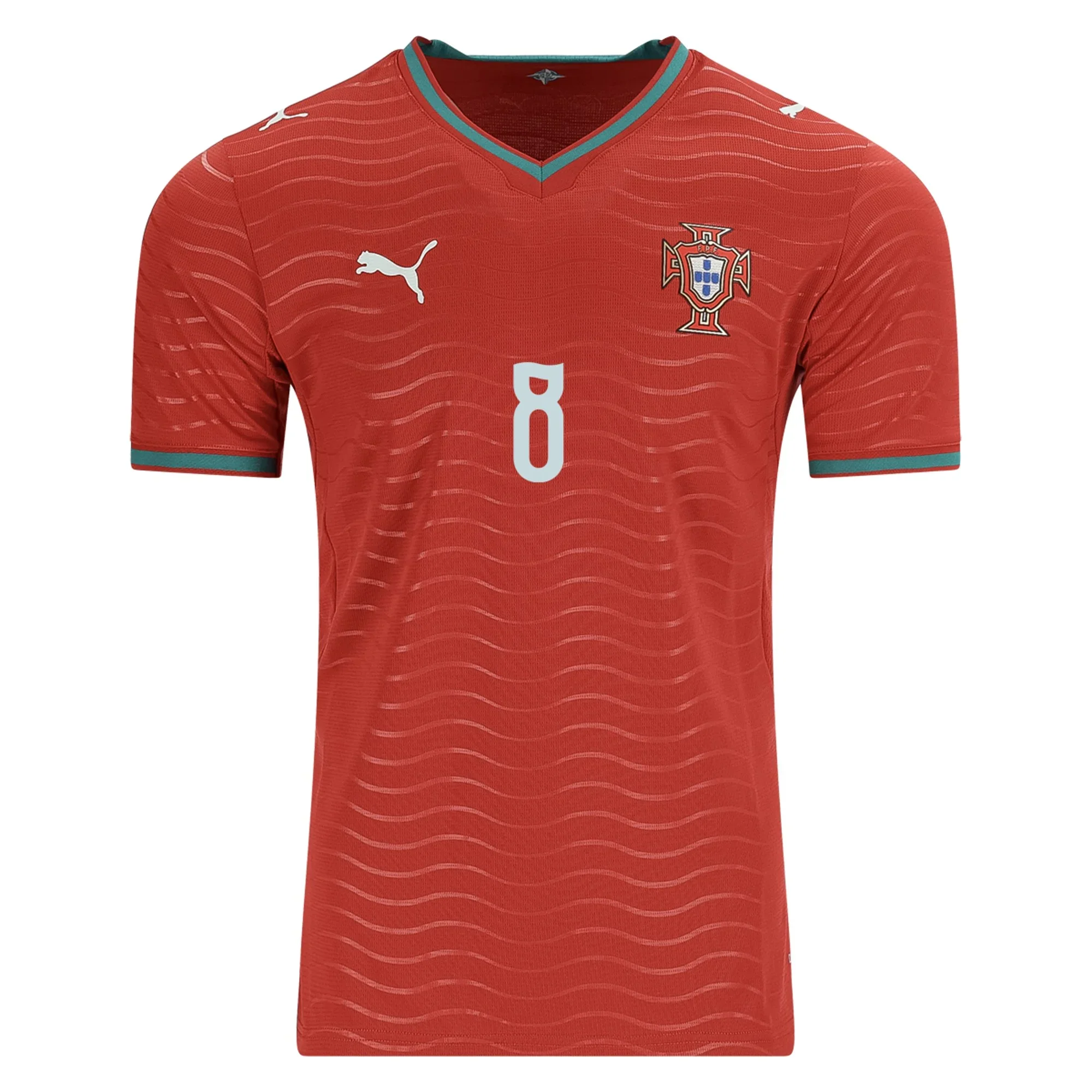 Men's Replica Puma B. Fernandes Portugal Home Jersey 2026 - Image 2