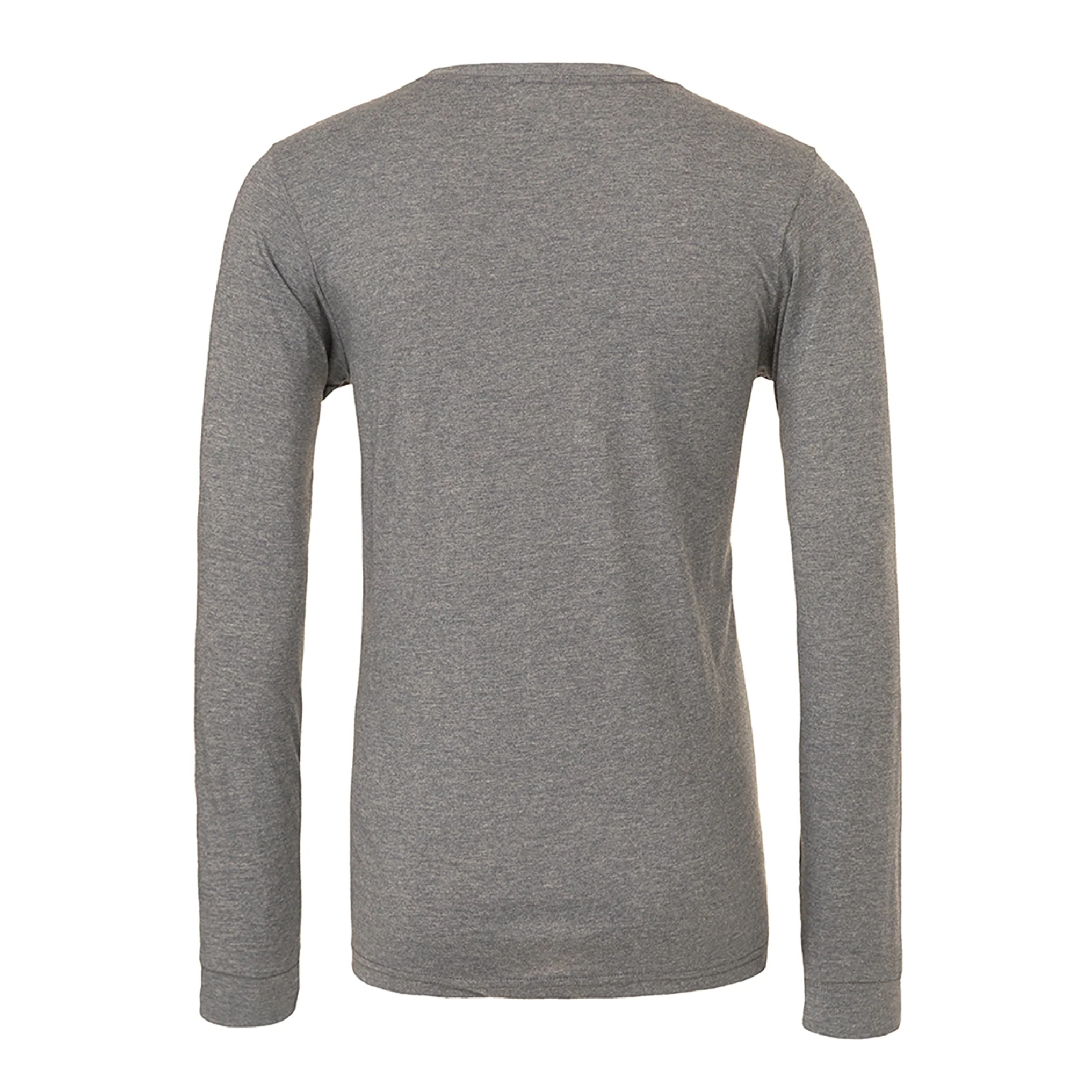 Monroe Woodbury SC (Patch) Bella + Canvas Long Sleeve Triblend T-Shirt Grey - Image 2