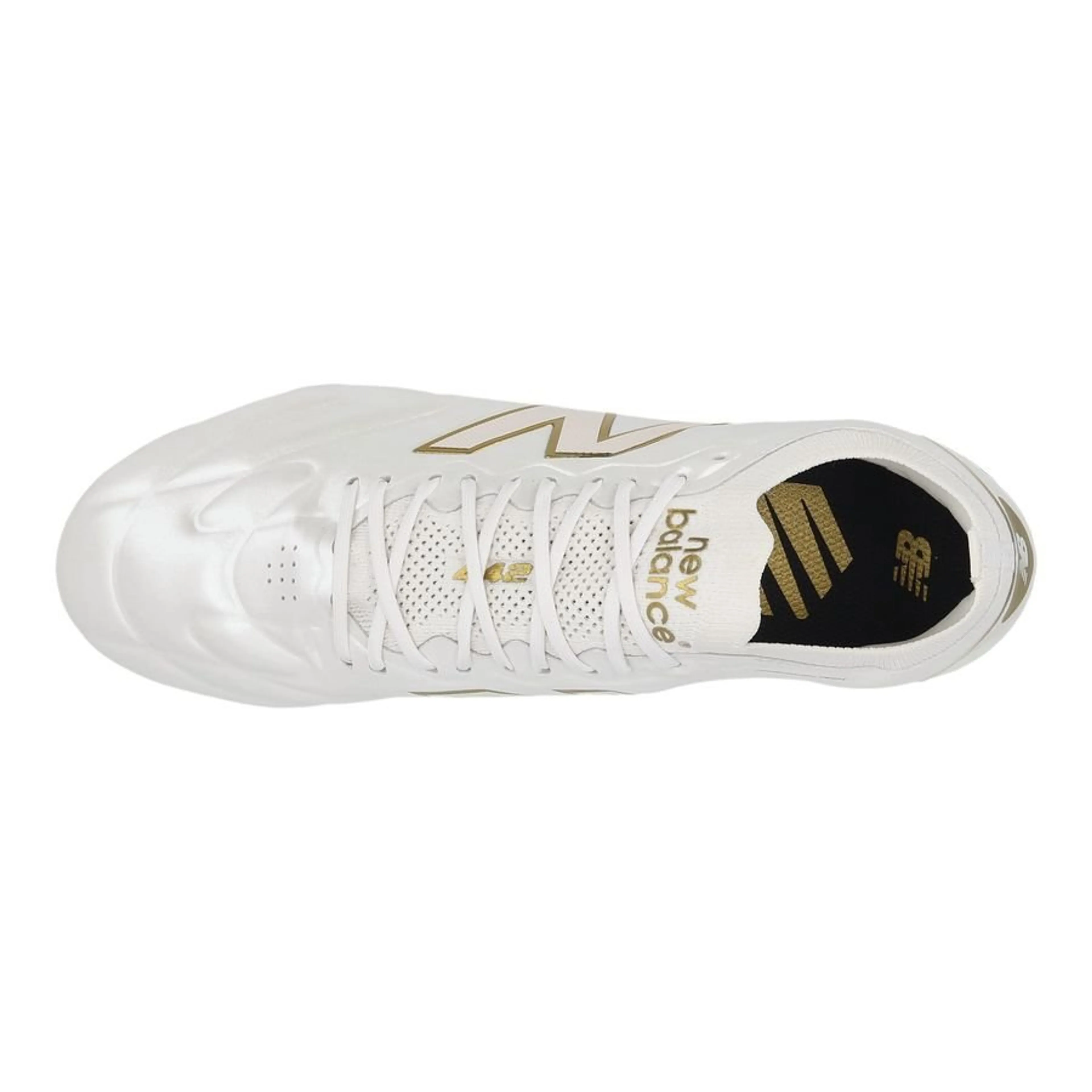 New Balance 442 Elite Knit Fg V3 First Edition Firm Ground- Sea Salt/Gold Metallic - Image 3