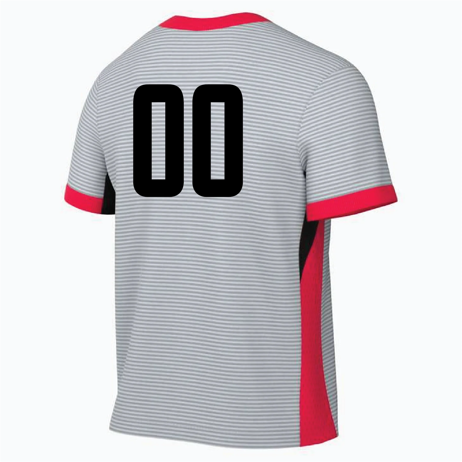 Next Level Nike Strike IV Jersey Grey/Crimson - Image 2