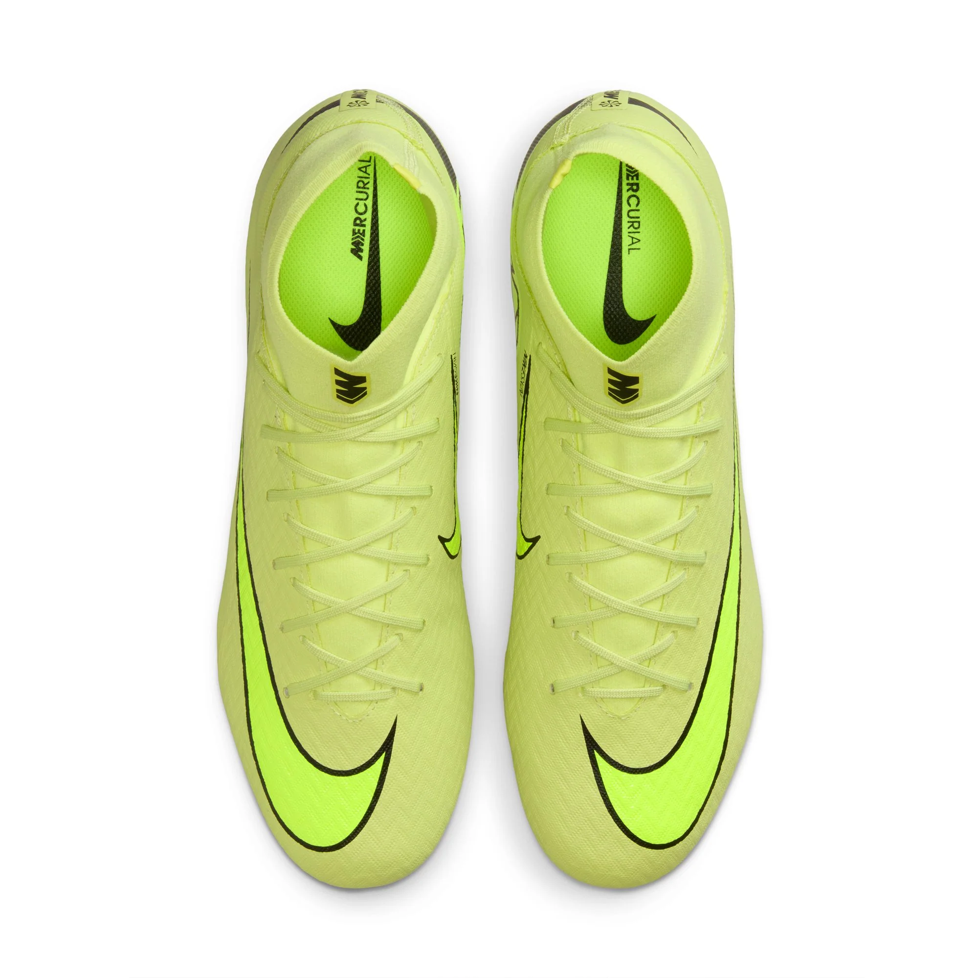 Nike Air Zoom Mercurial Superfly 10 Academy FG Firm Ground Soccer Cleats - Limelight/Volt/ Hyper Crimson - Image 4
