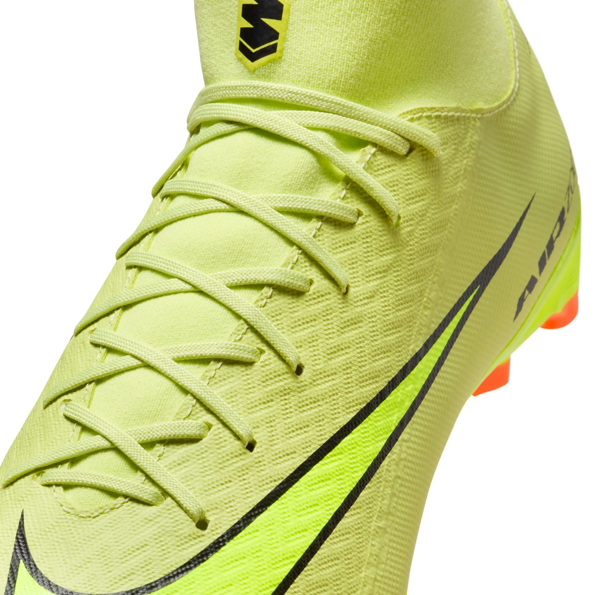 Nike Air Zoom Mercurial Superfly 10 Academy FG Firm Ground Soccer Cleats - Limelight/Volt/ Hyper Crimson - Image 7