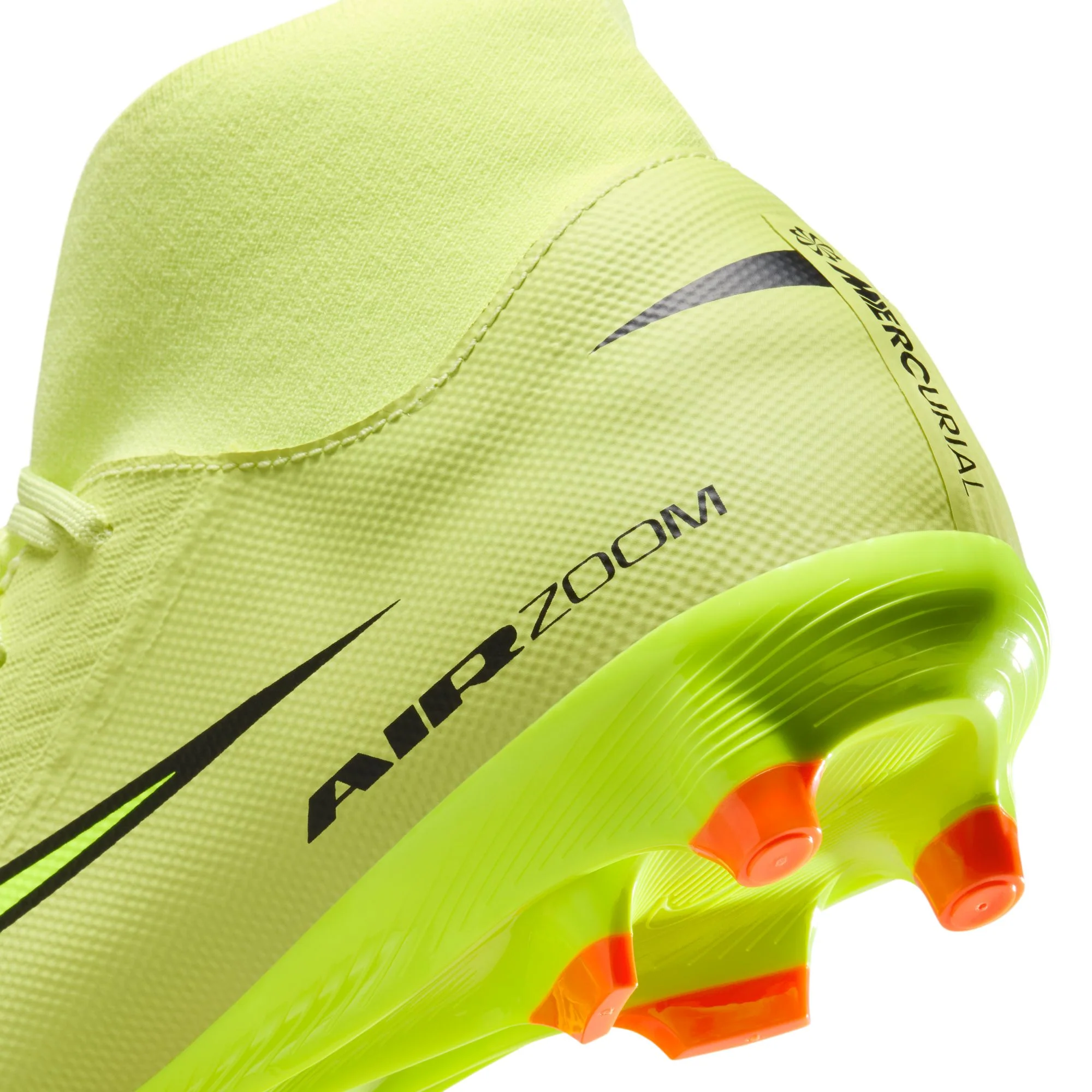 Nike Air Zoom Mercurial Superfly 10 Academy FG Firm Ground Soccer Cleats - Limelight/Volt/ Hyper Crimson - Image 8