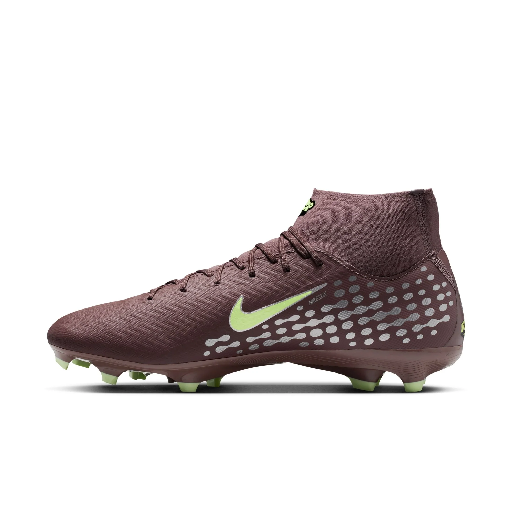 Nike Air Zoom Mercurial Superfly 10 Academy "Kylian Mbappé" FG Firm Ground Soccer Cleats -Plum Eclipse/Metallic Silver - Image 2