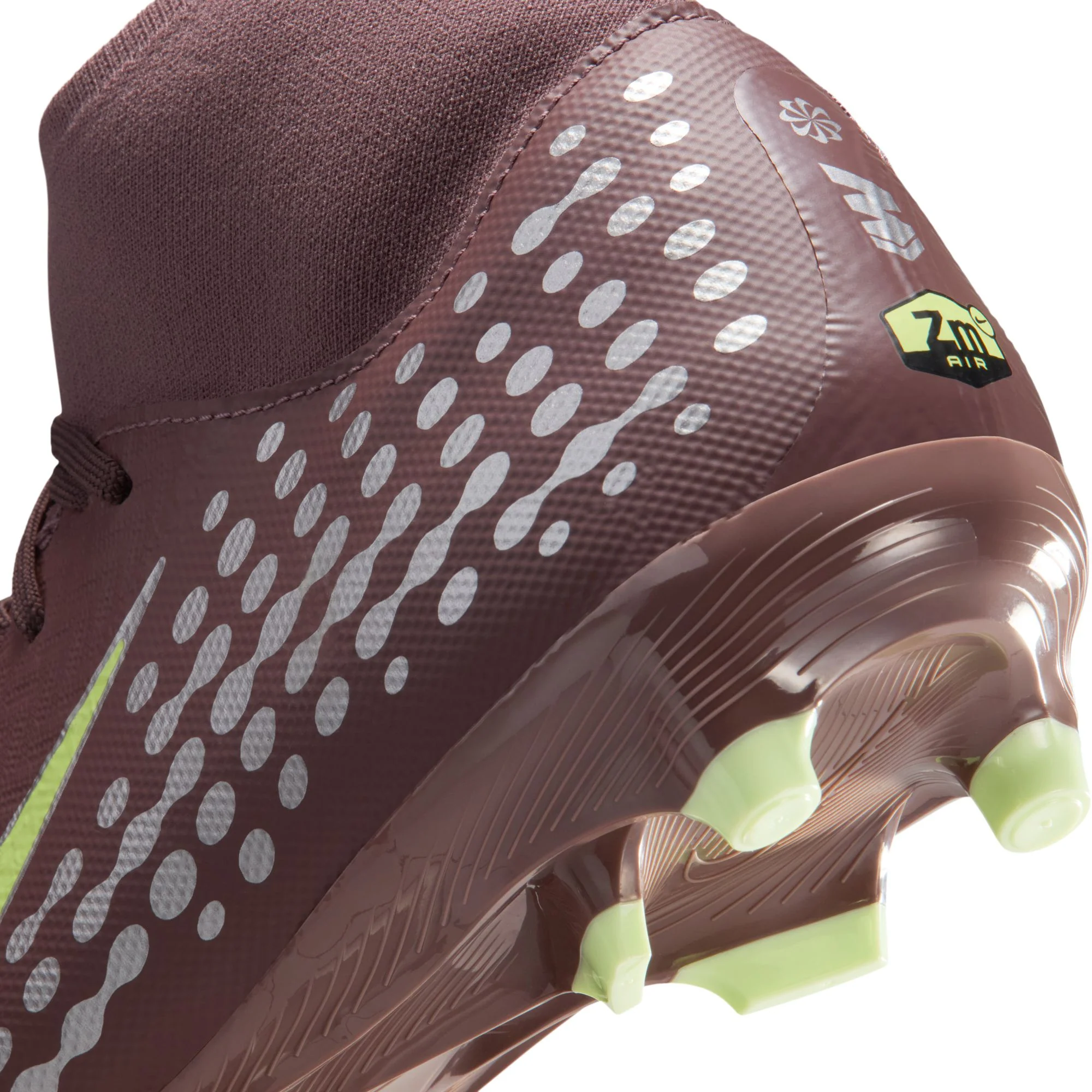 Nike Air Zoom Mercurial Superfly 10 Academy "Kylian Mbappé" FG Firm Ground Soccer Cleats -Plum Eclipse/Metallic Silver - Image 8