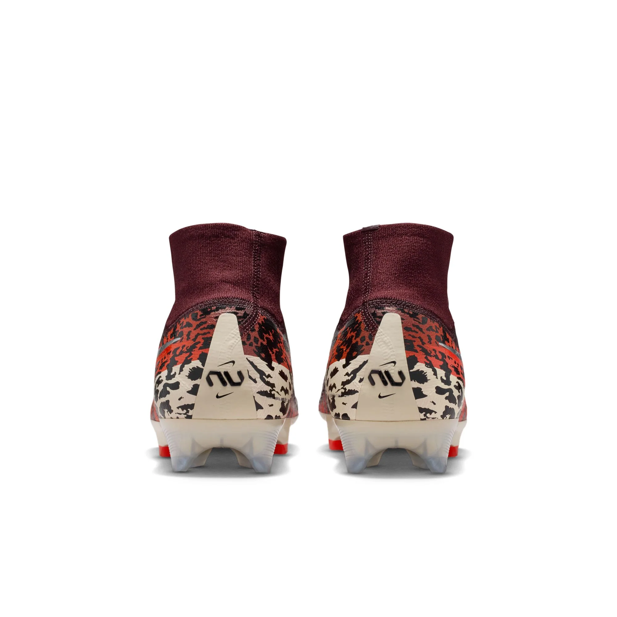 Nike United Superfly 10 Elite FG Firm Ground Soccer Cleats- Burgundy Crush/Metallic Silver - Image 5