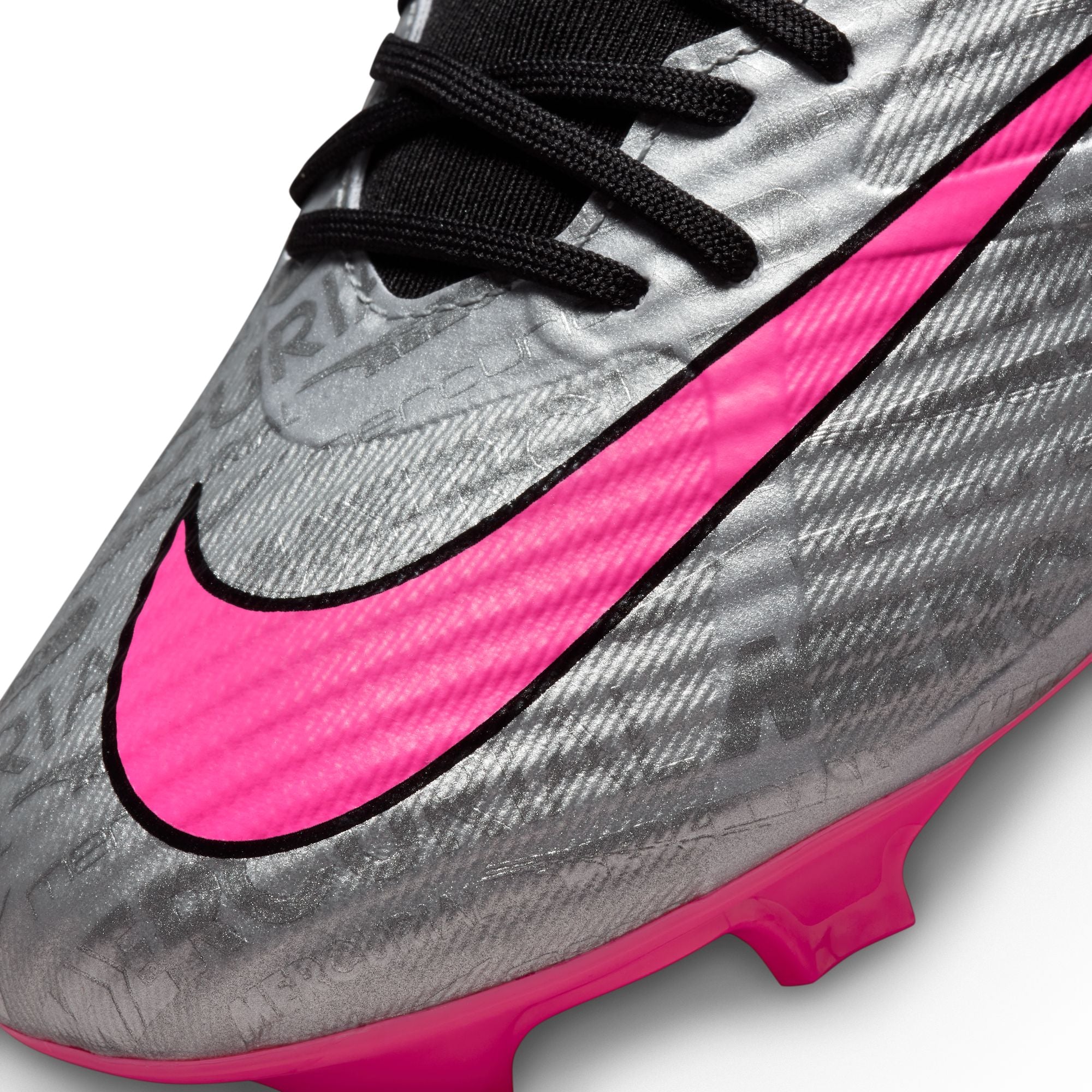 Nike Air Zoom Mercurial Superfly 9 Academy XXV FG/MG Soccer Cleat - MetallicSilver/HyperPink/Black/Volt - Image 7