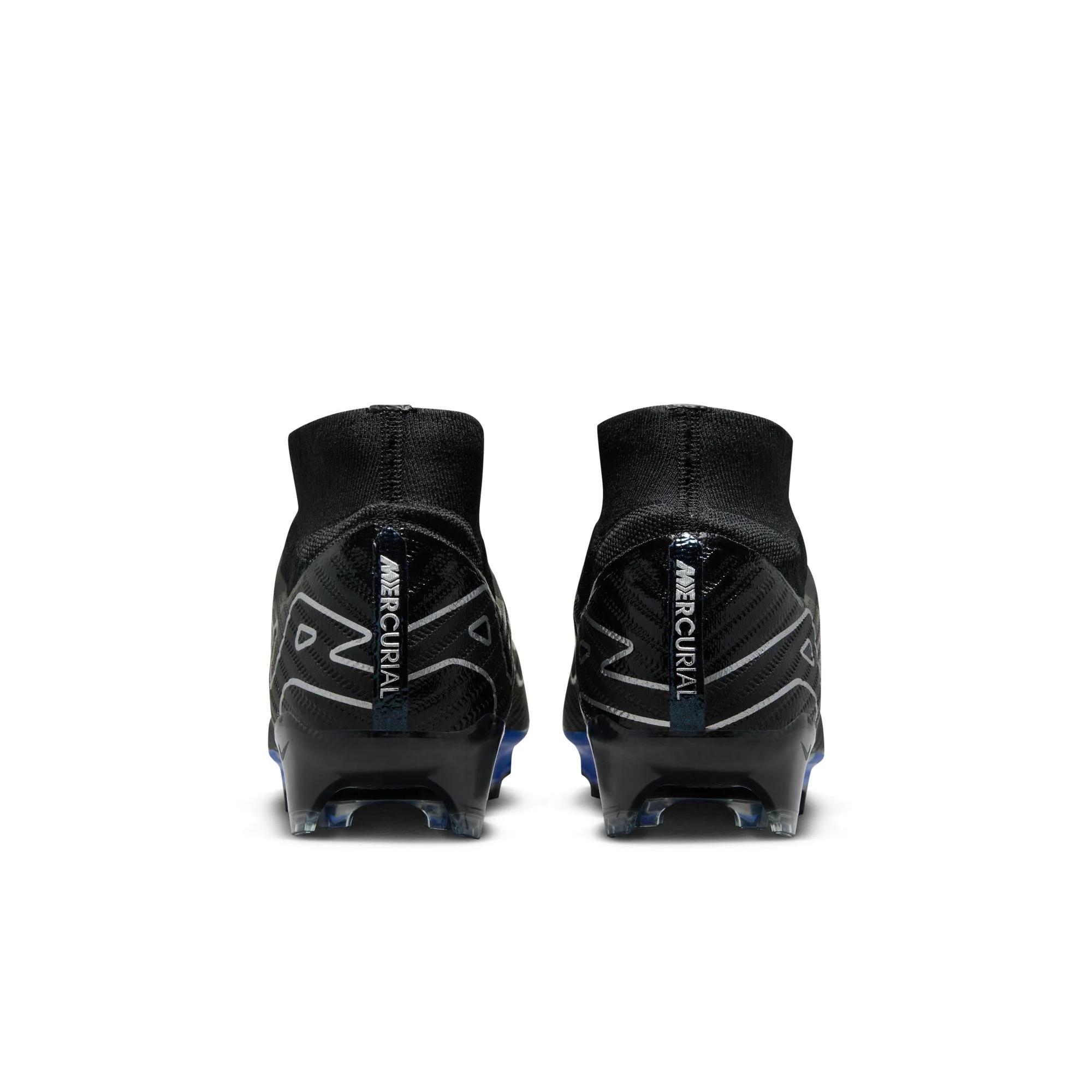 Nike Air Zoom Mercurial Superfly 9 Elite FG Firm Ground Soccer Cleat - Black/Chrome/HyperRoyal - Image 5
