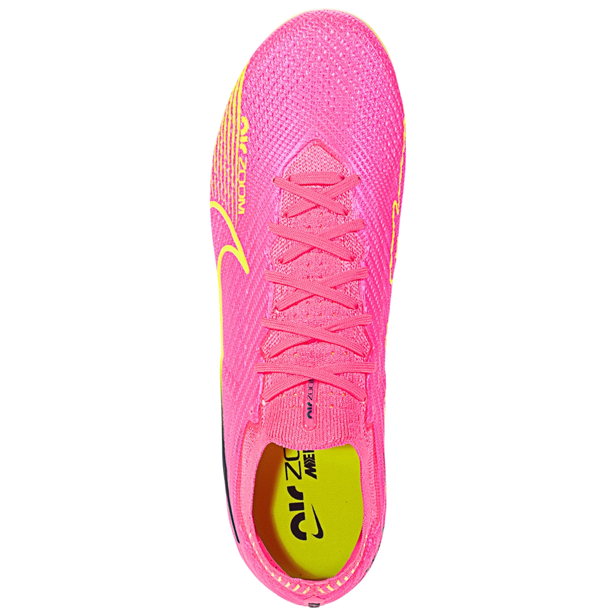 Nike Air Zoom Mercurial Vapor 15 Elite FG Soccer Cleat - Pink/Yellow/Dark Grey - Image 3