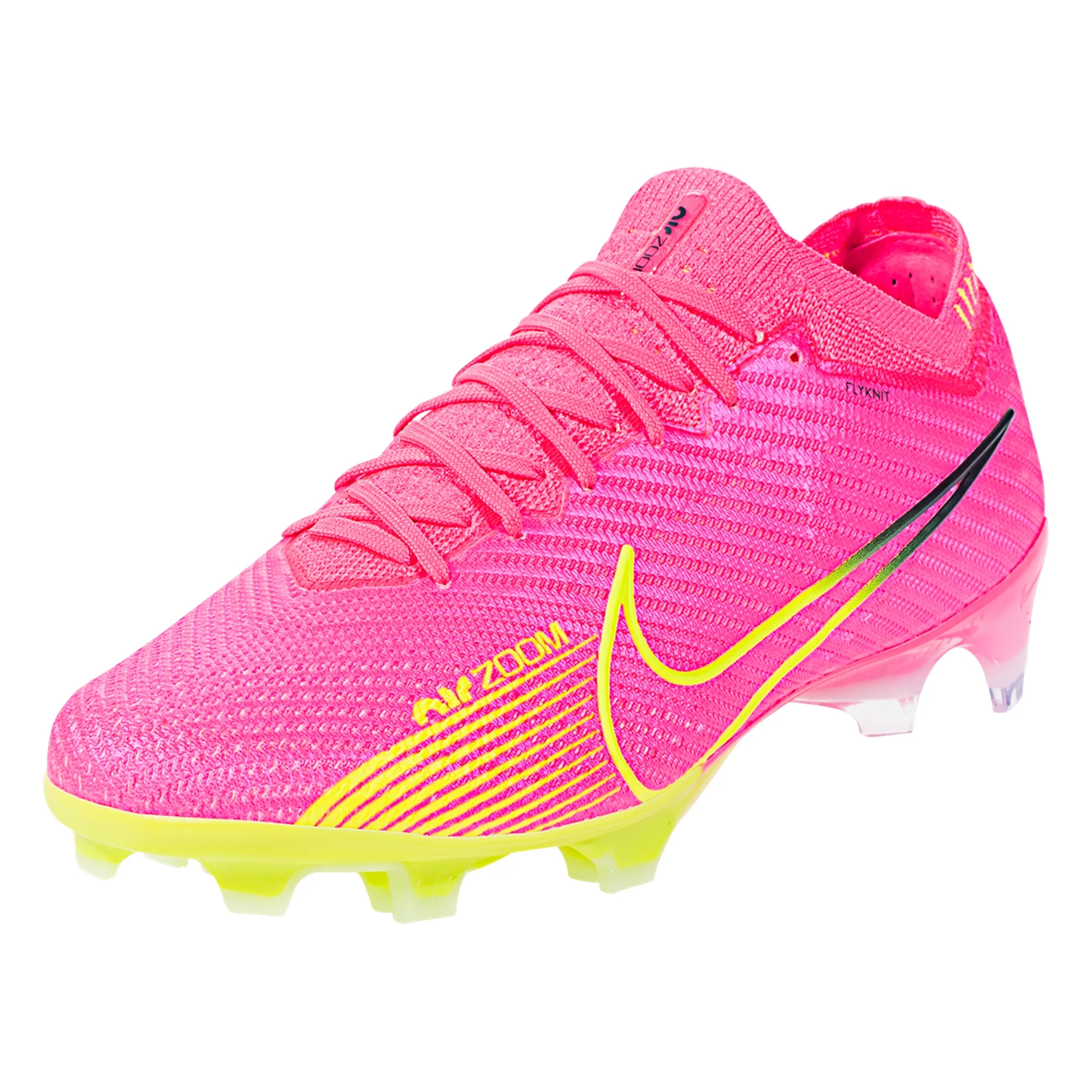 Nike Air Zoom Mercurial Vapor 15 Elite FG Soccer Cleat - Pink/Yellow/Dark Grey - Image 4