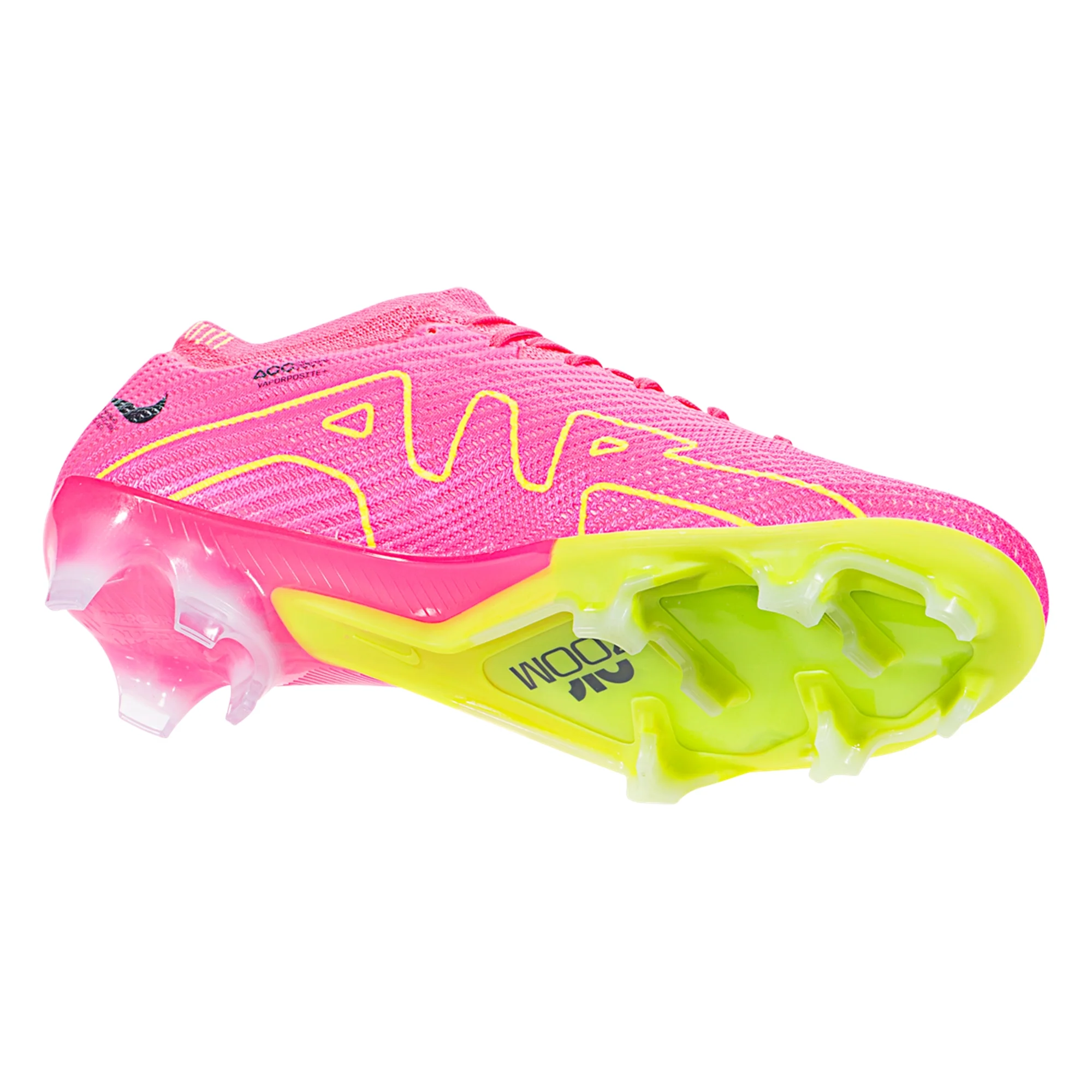 Nike Air Zoom Mercurial Vapor 15 Elite FG Soccer Cleat - Pink/Yellow/Dark Grey - Image 7