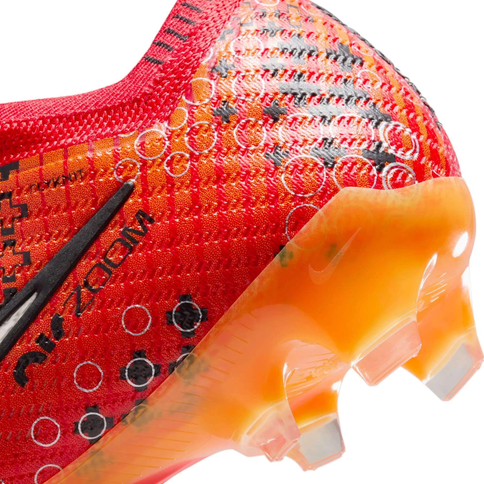 Nike Air Zoom Mercurial Vapor 15 Elite MDS FG Firm Ground Soccer Cleat - Light Crimson/Bright Mandarin/Black/Pale Ivory - Image 9