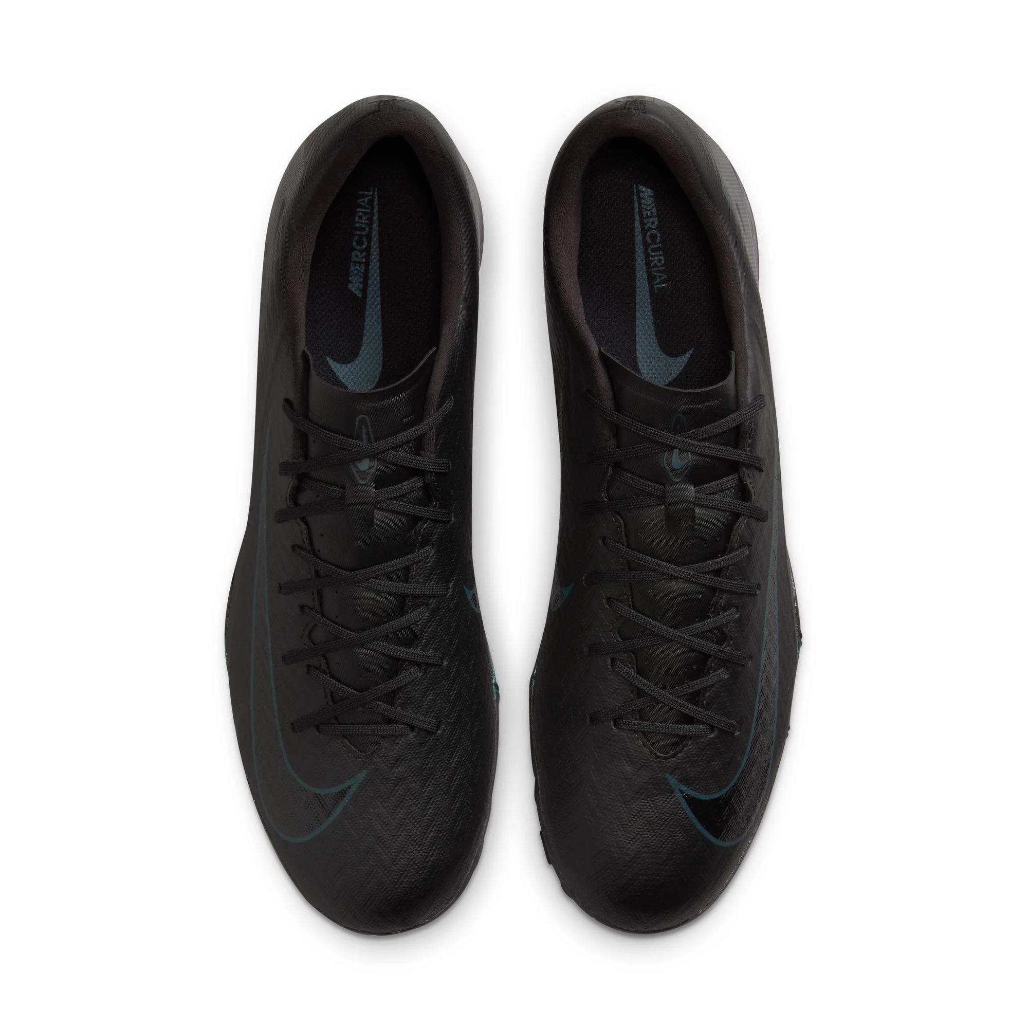 Nike Air Zoom Mercurial Vapor 16 Academy TF Turf Soccer Cleats - Black/Black-Deep Jungle - Image 4