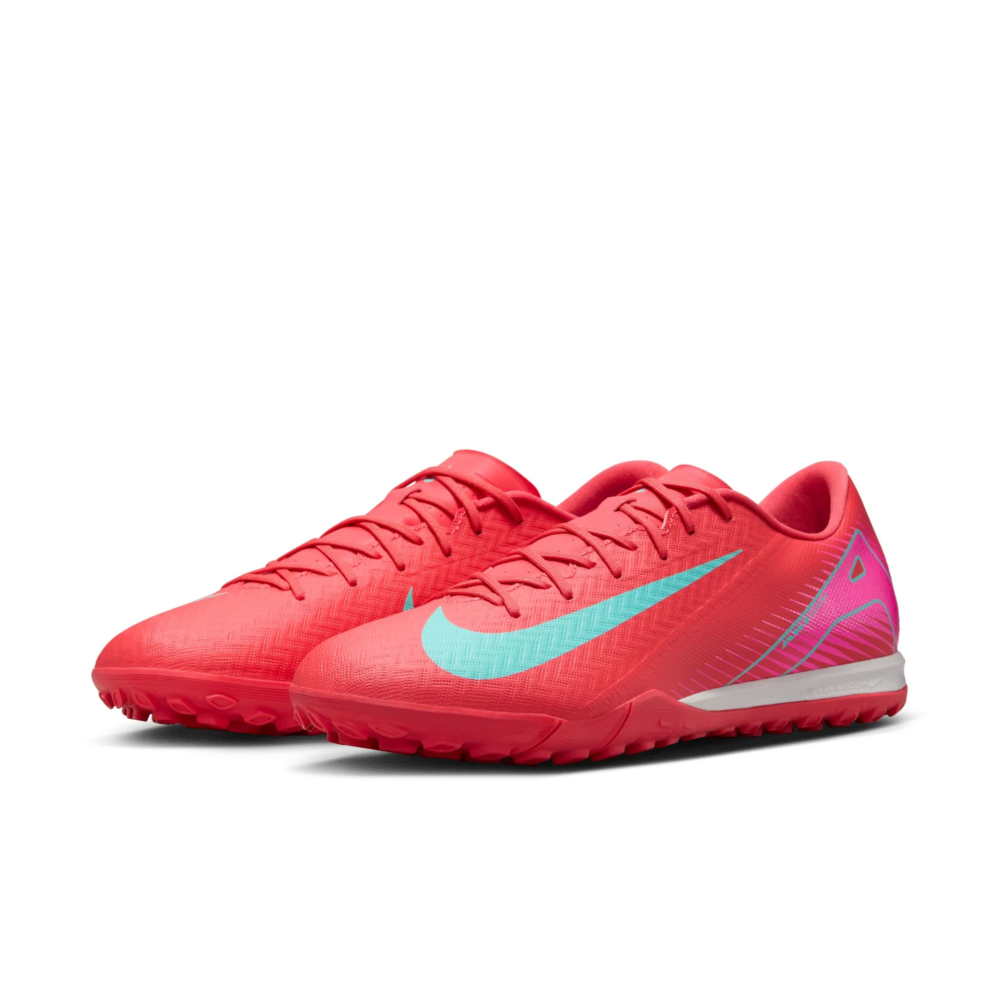 Nike Air Zoom Mercurial Vapor 16 Academy TF Turf Soccer Cleat - Ember Glow/Aurora Green - Image 4