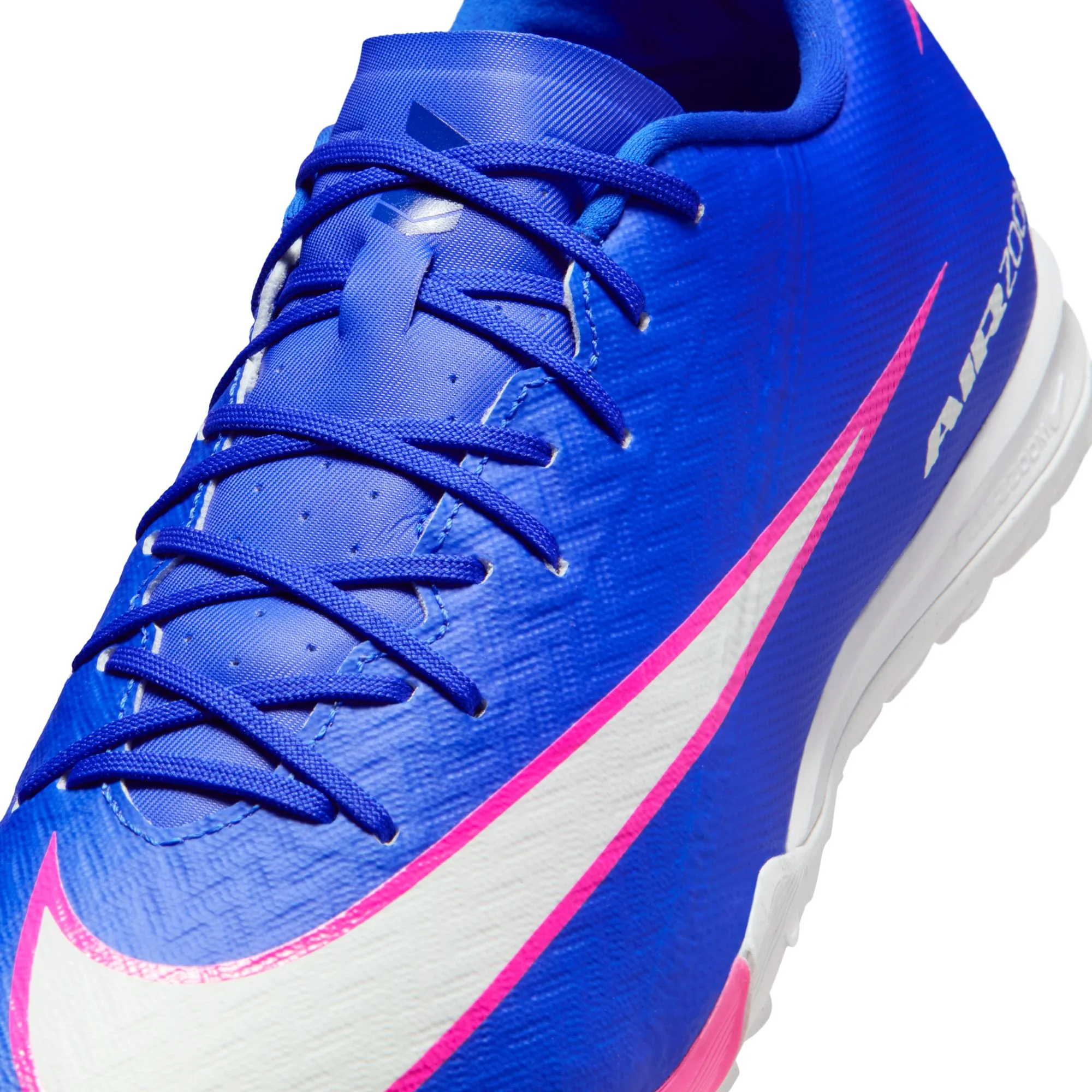 Nike Air Zoom Mercurial Vapor 16 Academy TF Turf Soccer Shoes- Racer Blue/White - Image 7