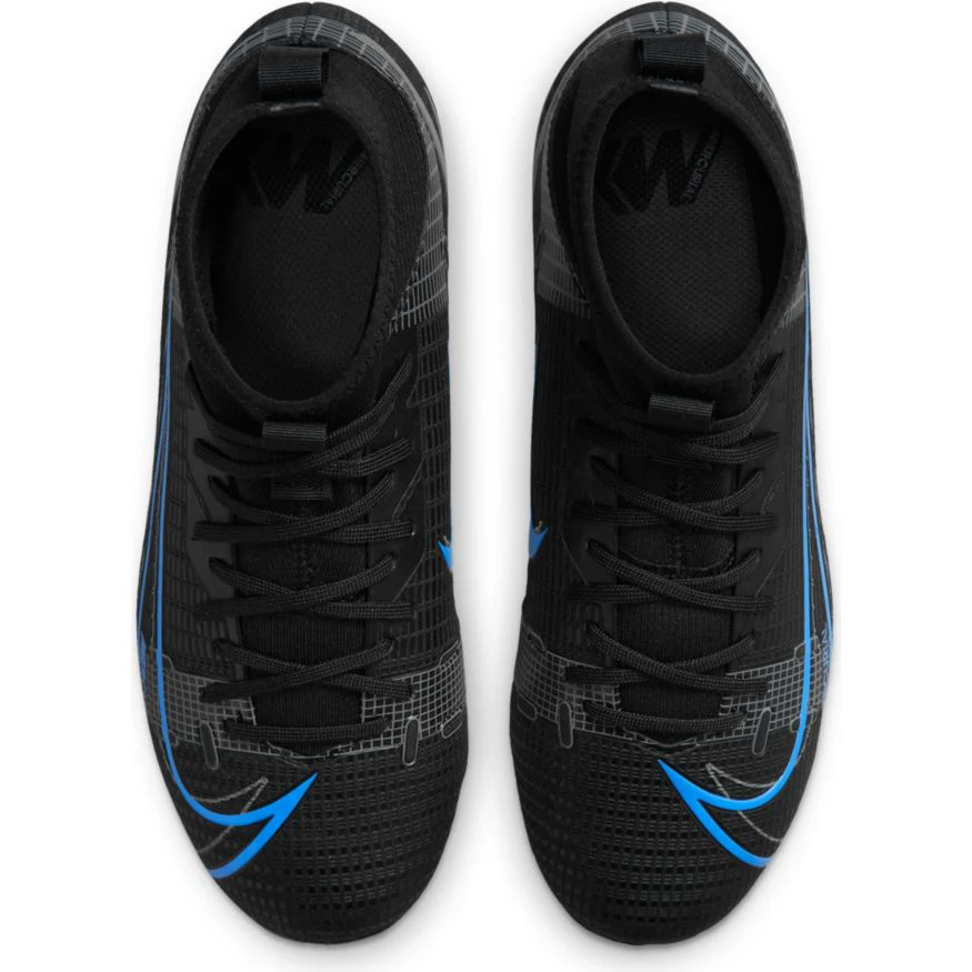 Nike JUNIOR Mercurial Superfly 8 Academy MG - Black/Black-IronGrey - Image 3