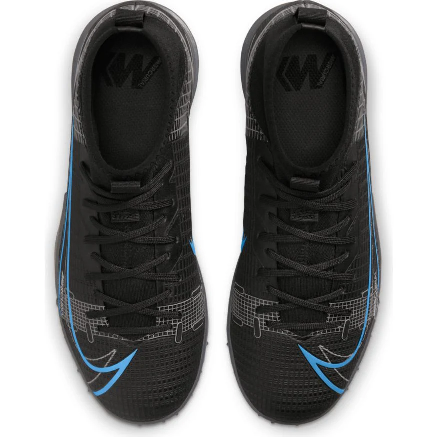 Nike Junior Mercurial Superfly 8 Academy TF Artificial Turf Soccer Shoe - Black/Black/IronGrey - Image 3
