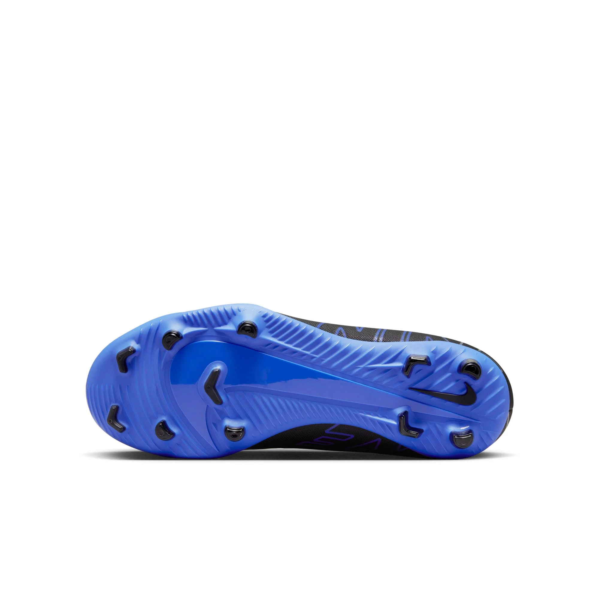 Nike Junior Mercurial Superfly 9 Club FG/MG Soccer Cleat - Black/Chrome-Hyper Royal - Image 6
