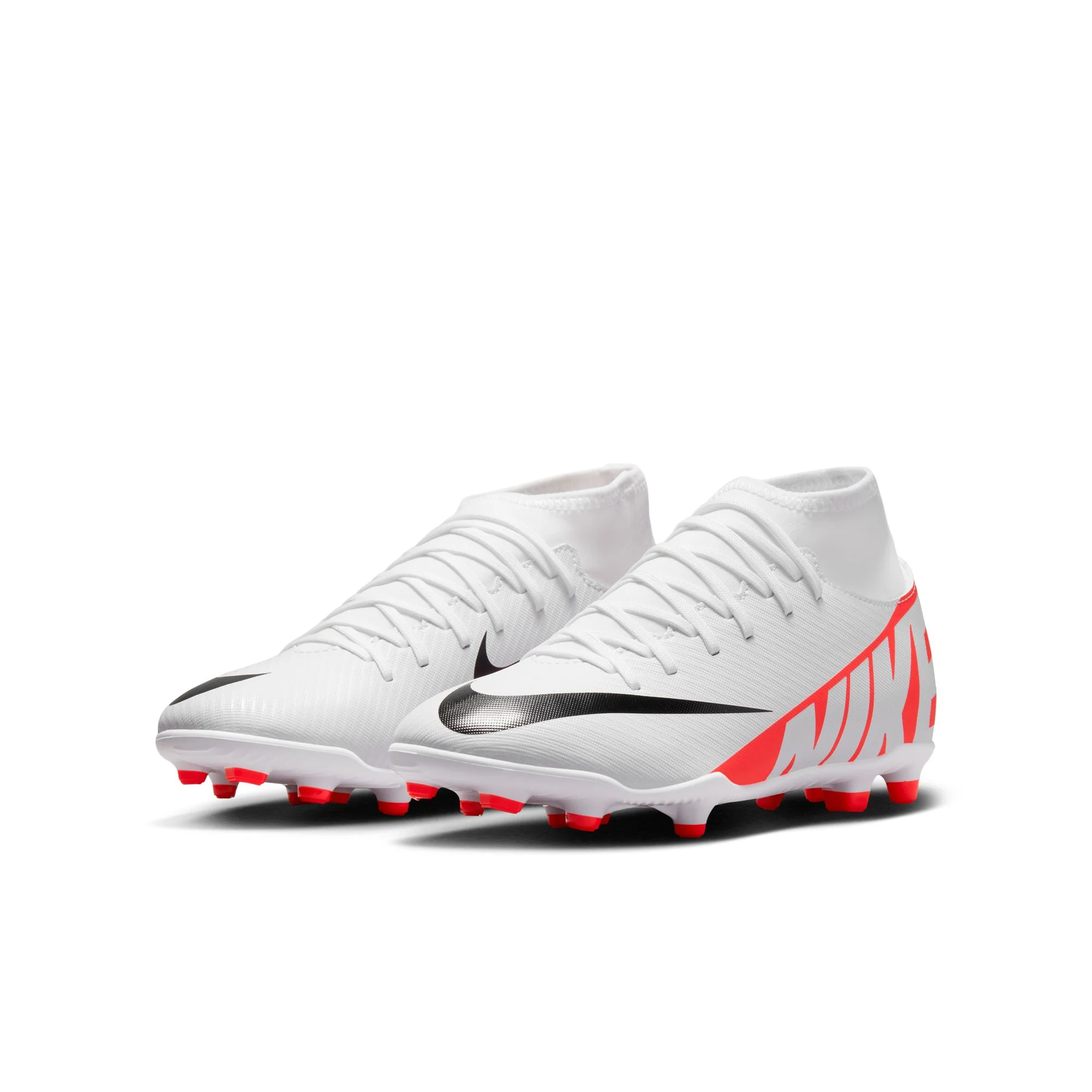 Nike Junior Mercurial Superfly 9 Club FG/MG Soccer Cleat - Bright Crimson/White/Black - Image 4