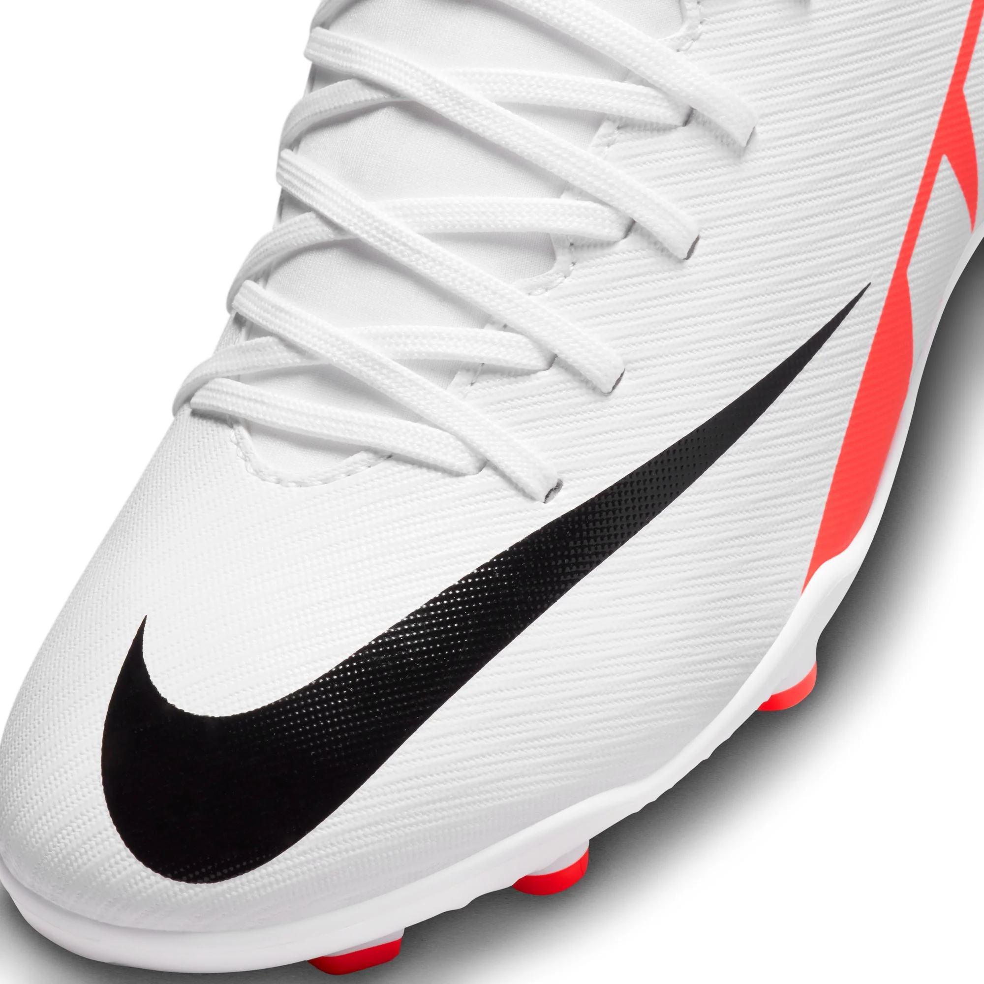 Nike Junior Mercurial Superfly 9 Club FG/MG Soccer Cleat - Bright Crimson/White/Black - Image 7