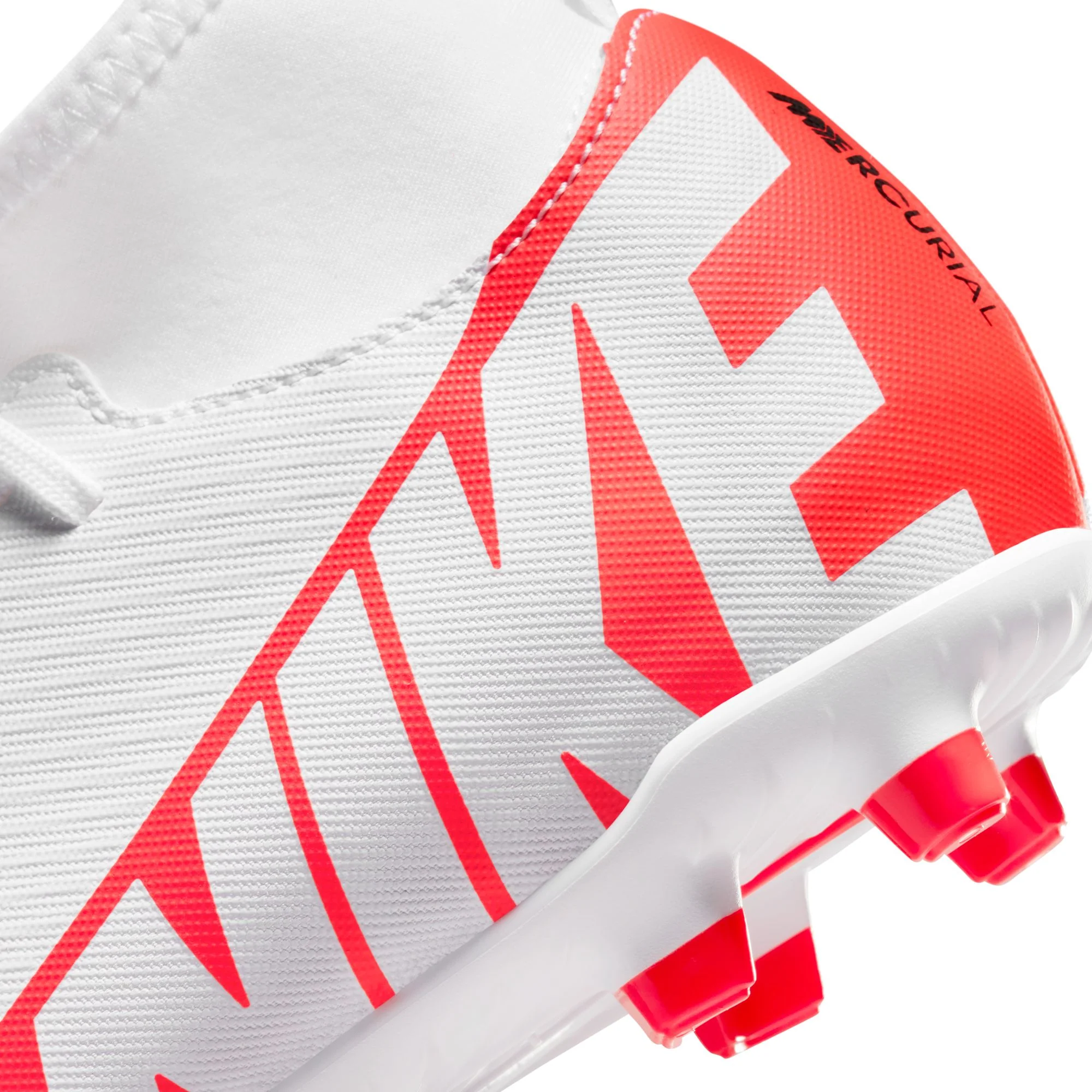 Nike Junior Mercurial Superfly 9 Club FG/MG Soccer Cleat - Bright Crimson/White/Black - Image 8