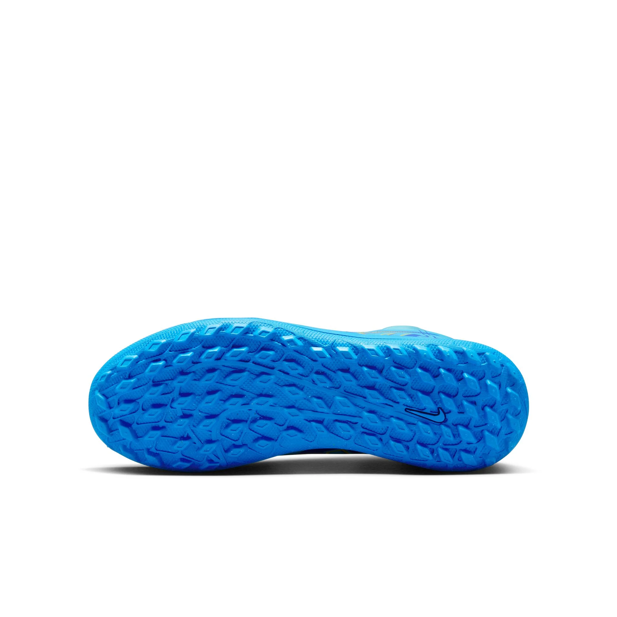 Nike Junior Mercurial Superfly 9 Club KM TF Soccer Cleat - Baltic Blue/White - Image 6