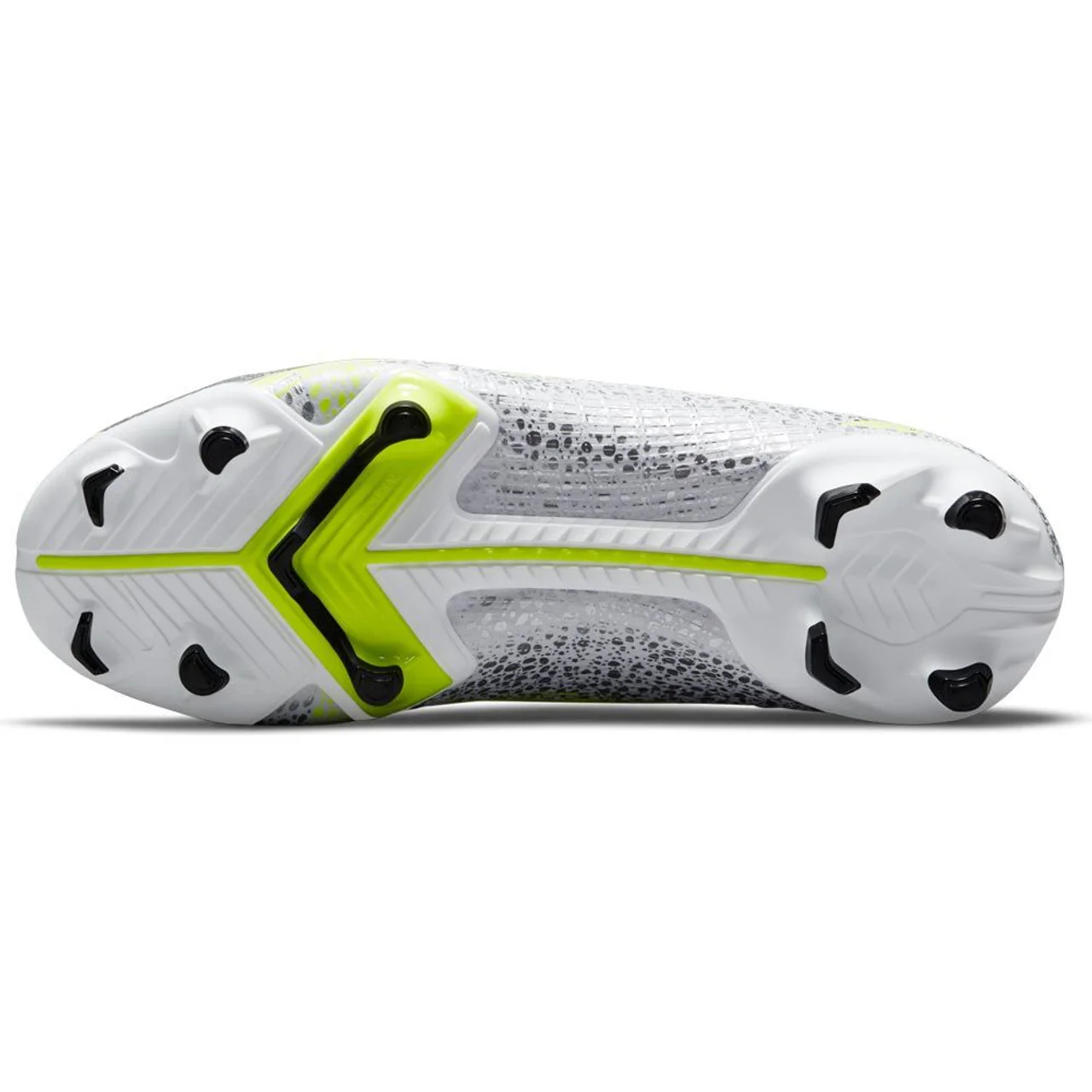 Nike Junior Mercurial Vapor 14 Academy FG/MG Soccer Cleat - MetallicSilver/Volt - Image 4