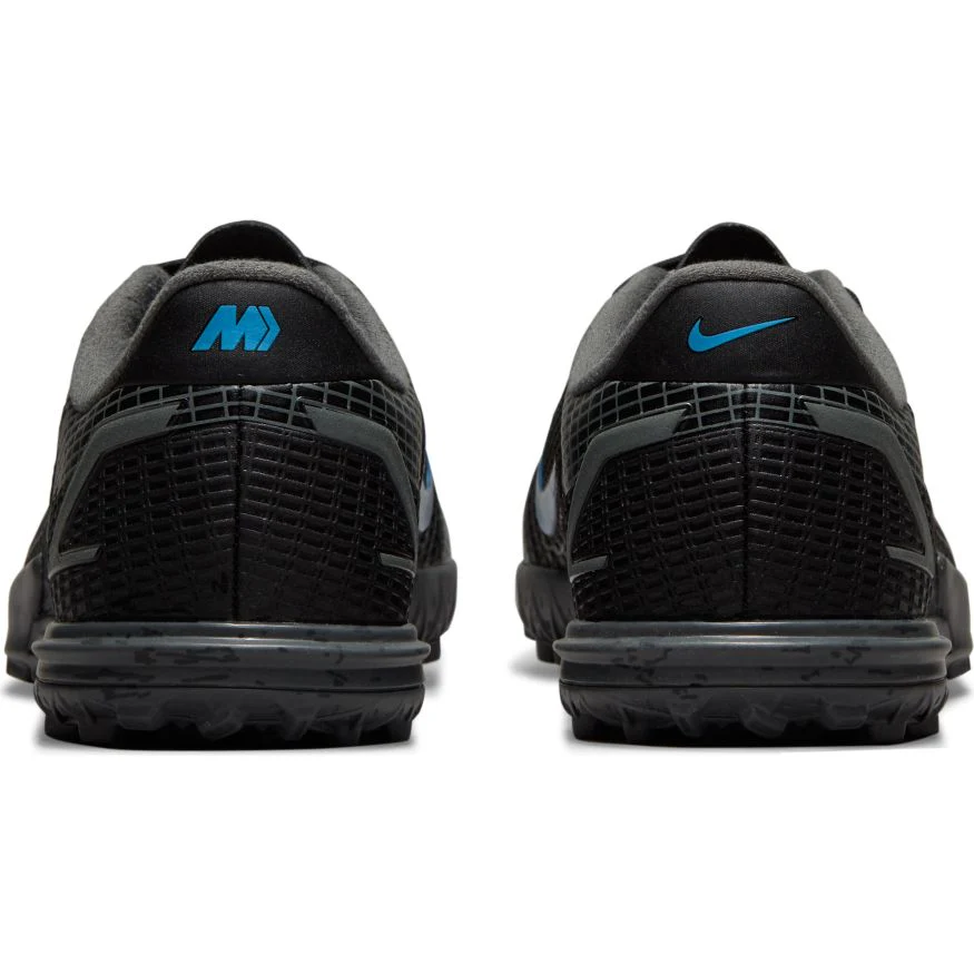 Nike Junior Mercurial Vapor 14 Academy TF Artificial Turf Soccer Shoe - Black/Black/IronGrey - Image 5