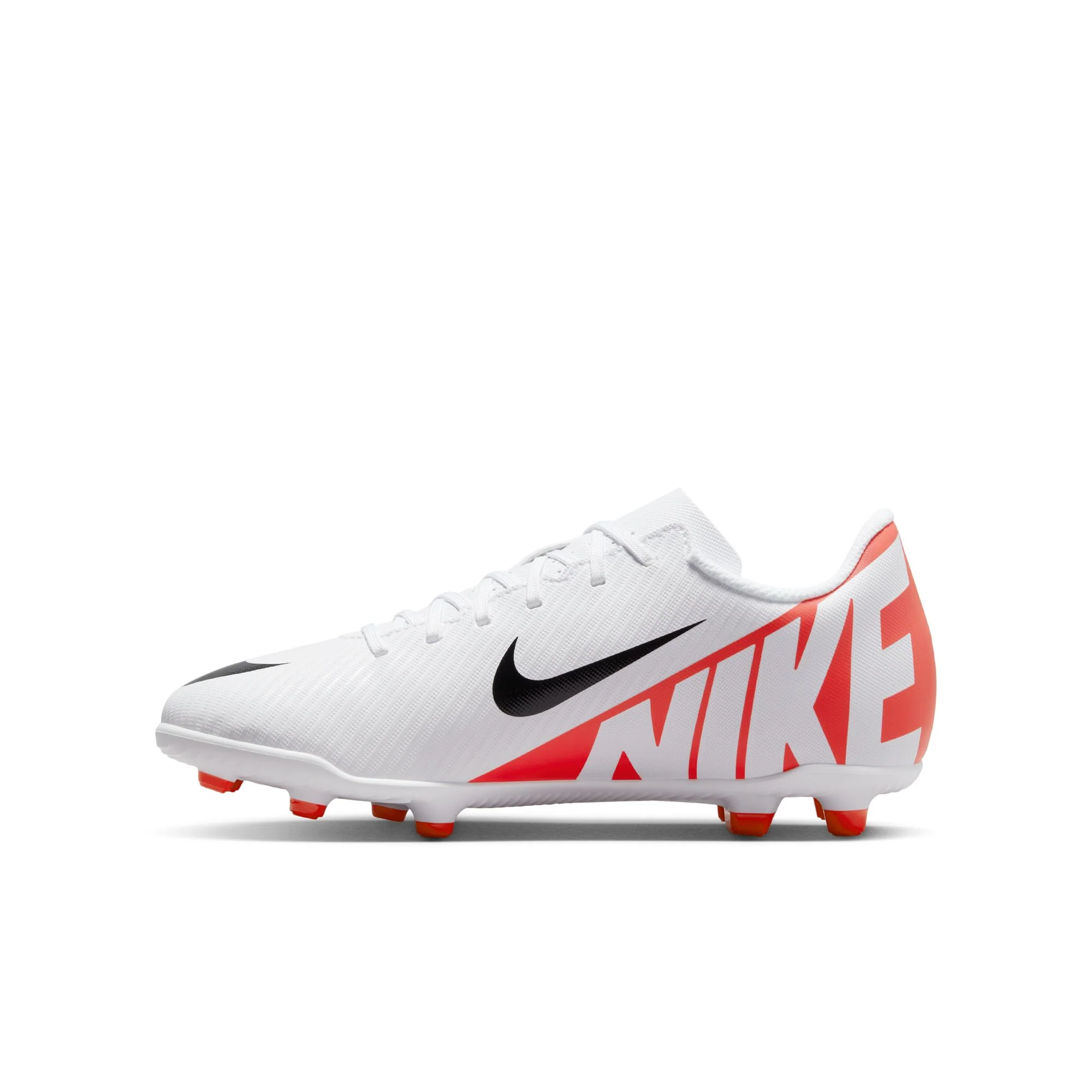 Nike Junior Mercurial Vapor 15 Club FG/MG Soccer Cleat - Bright Crimson/White/Black - Image 2