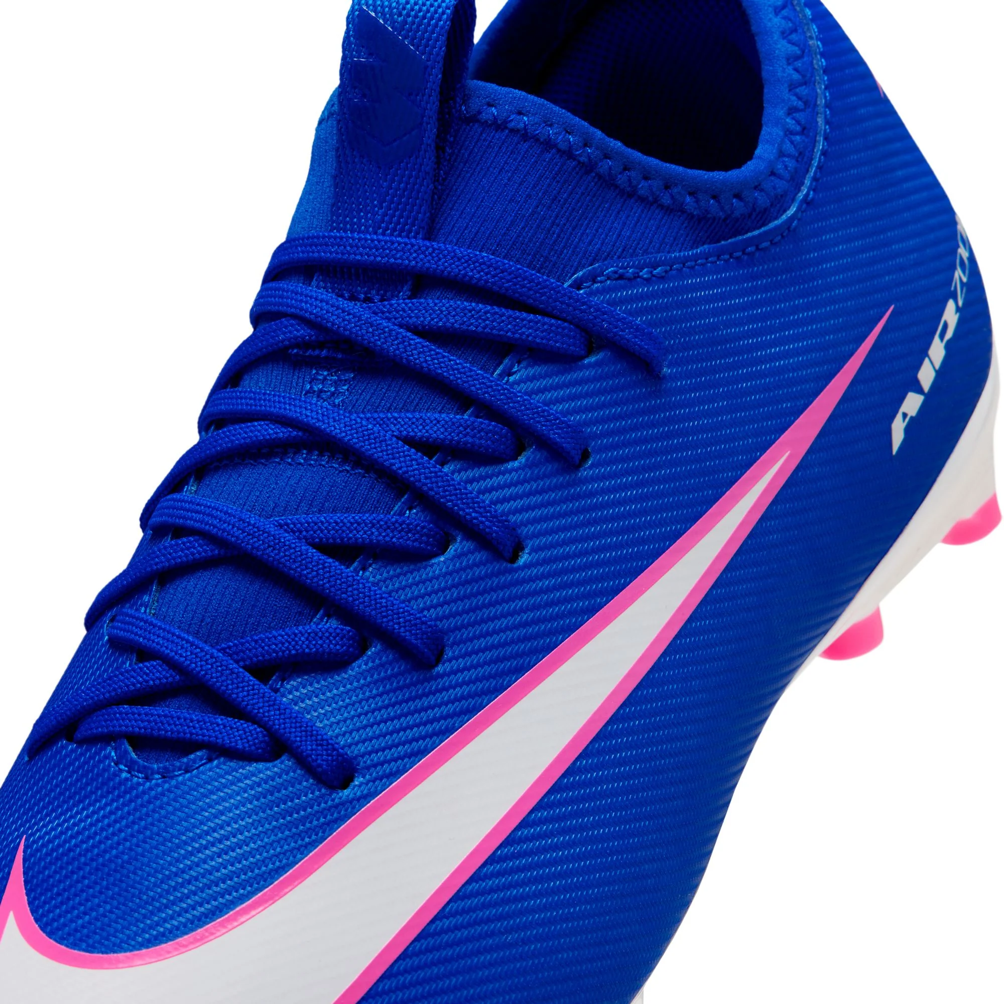 Nike Junior Mercurial Vapor 16 Academy FG Firm Ground Low-Top Soccer Cleats- Racer Blue/White - Image 6