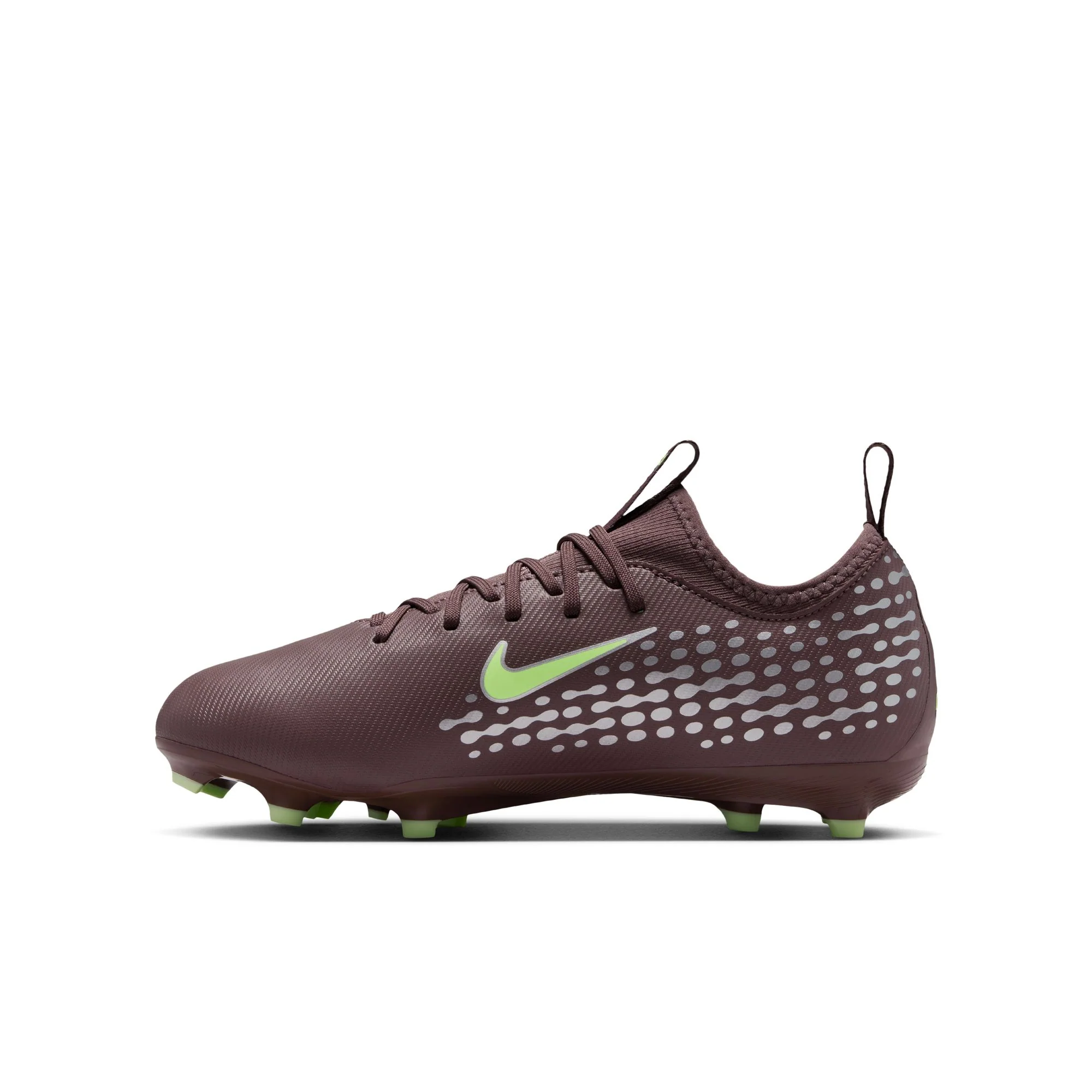 Nike Junior Mercurial Vapor 16 Academy "Kylian Mbappé" FG Firm Ground Soccer Cleats-Plum Eclipse/Metallic Silver - Image 2