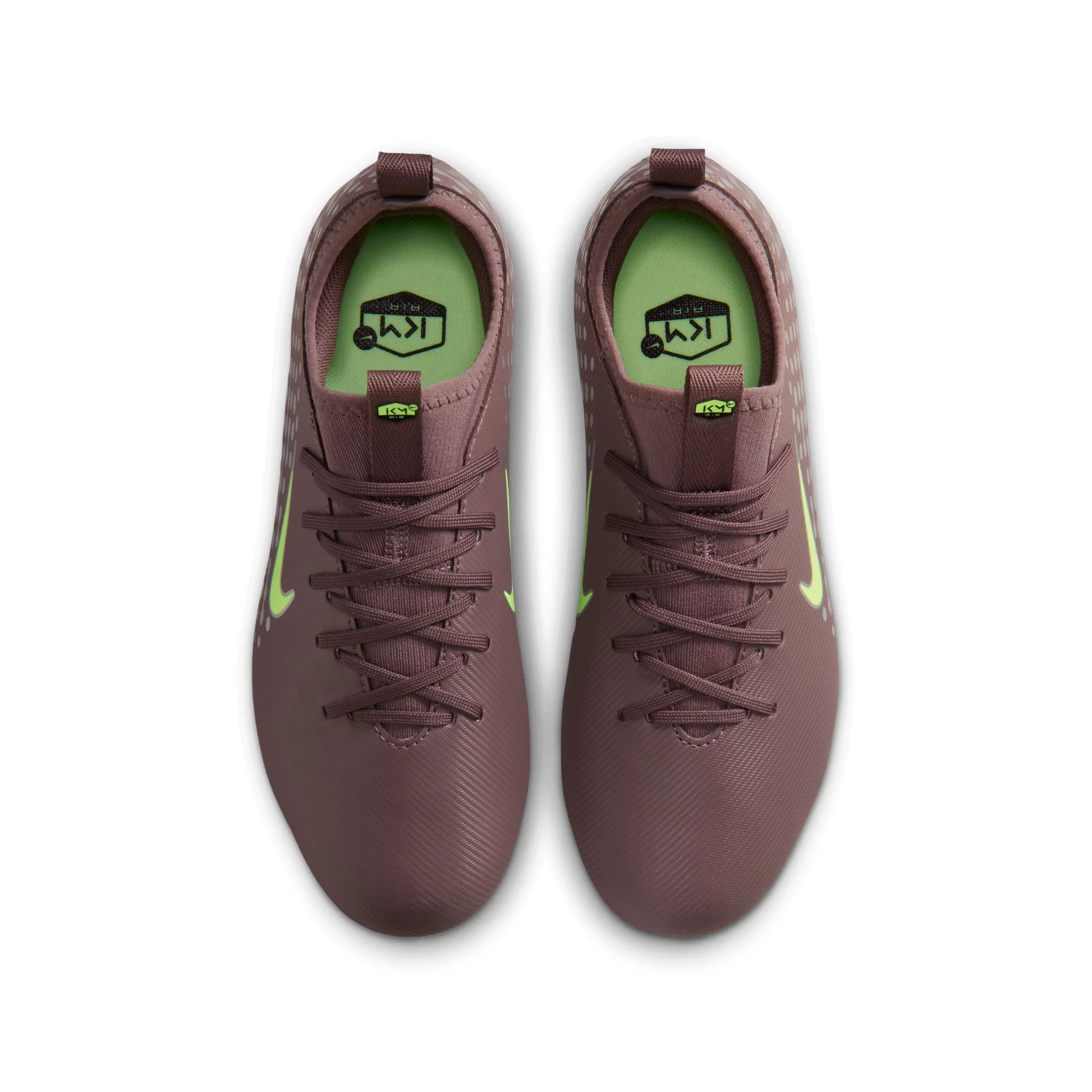 Nike Junior Mercurial Vapor 16 Academy "Kylian Mbappé" FG Firm Ground Soccer Cleats-Plum Eclipse/Metallic Silver - Image 3
