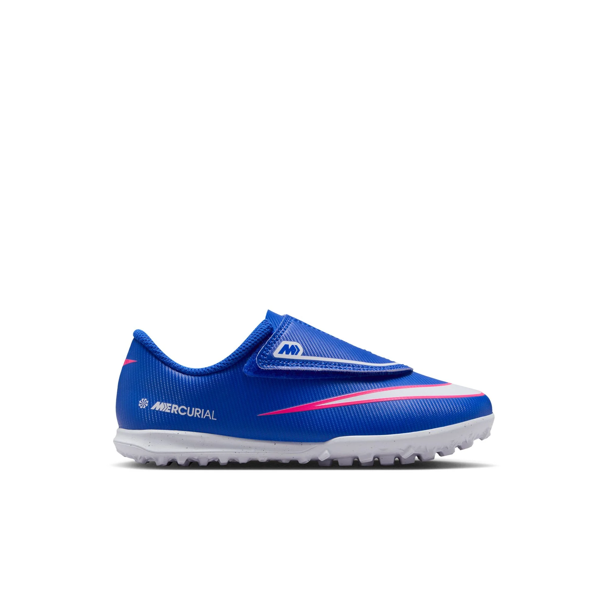 Nike Junior Mercurial Vapor 16 Club TF Turf Soccer Cleats-  Racer Blue/White