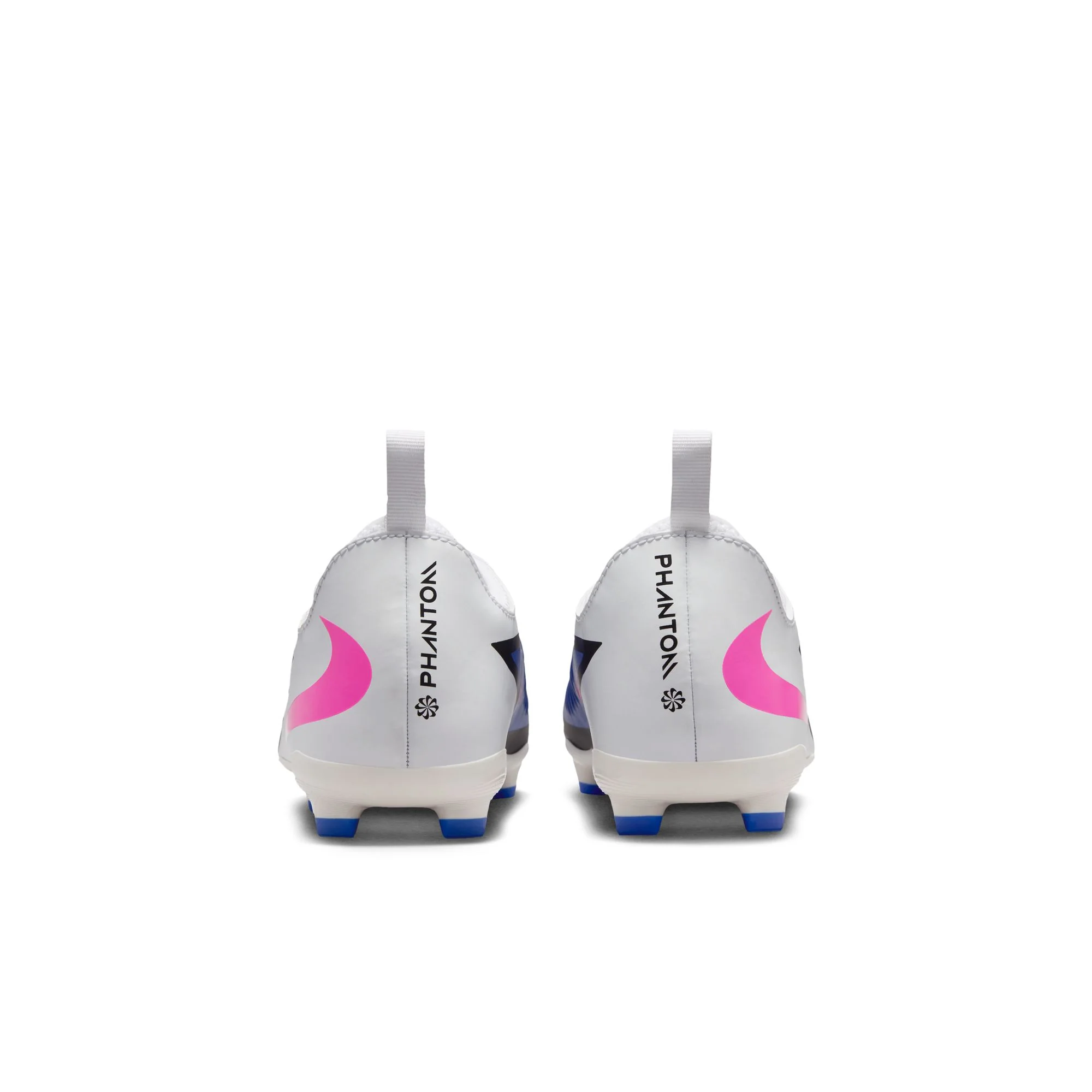 Nike Junior Phantom 6 Low Academy FG Firm Ground Soccer Cleats-Racer Blue/Pink Blast/White - Image 5