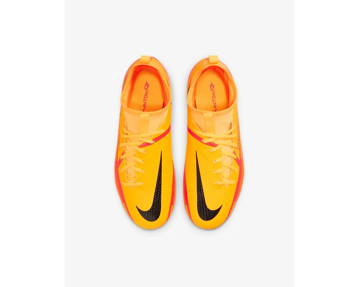 Nike Junior Phantom GT2 Academy DF FG/MG Soccer Cleat-  Laser Orange/Black/Total Orange/Bright Crimson - Image 3