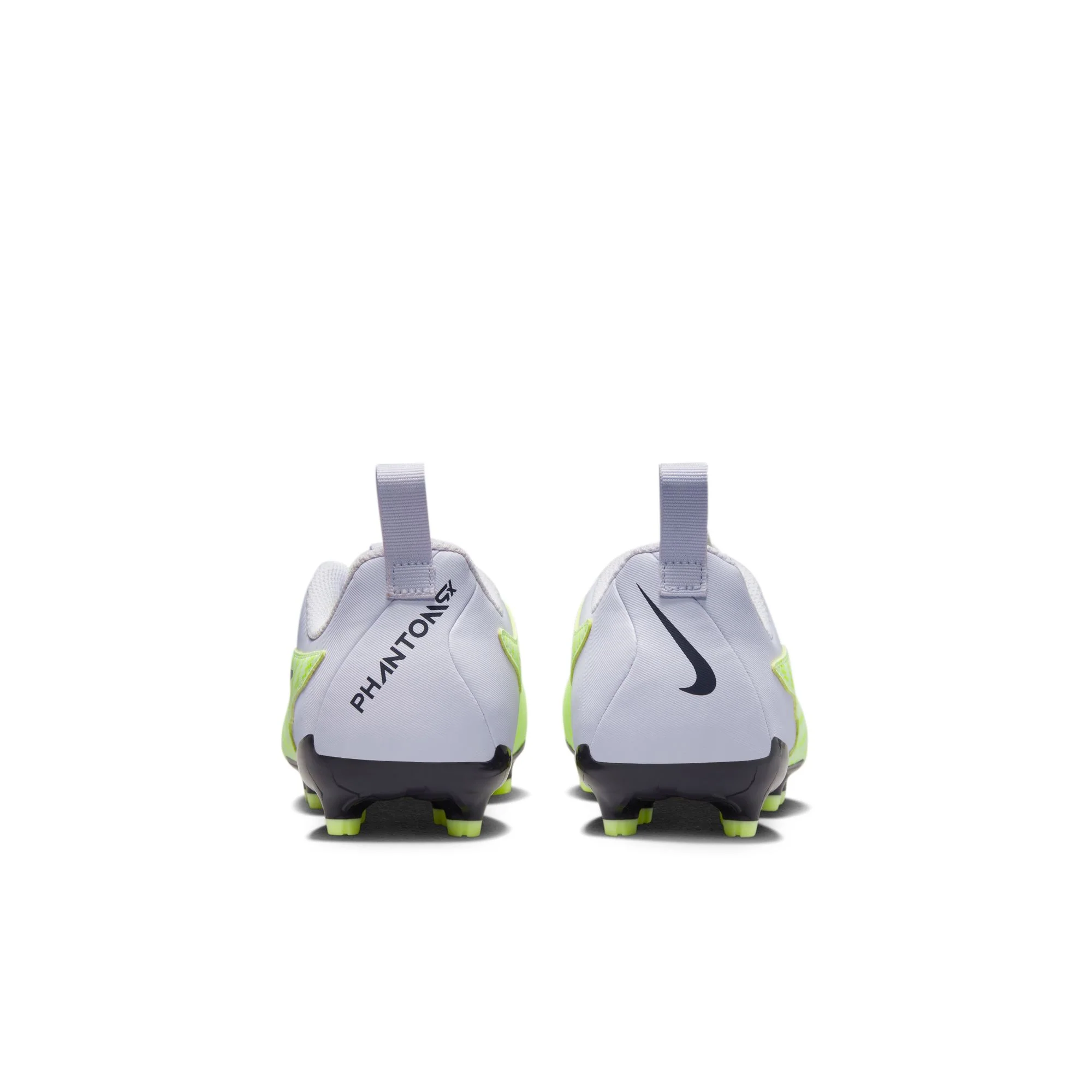 Nike Junior Phantom GX Academy FG/MG Firm Ground Soccer Cleats - Grey/Volt/Grape - Image 5