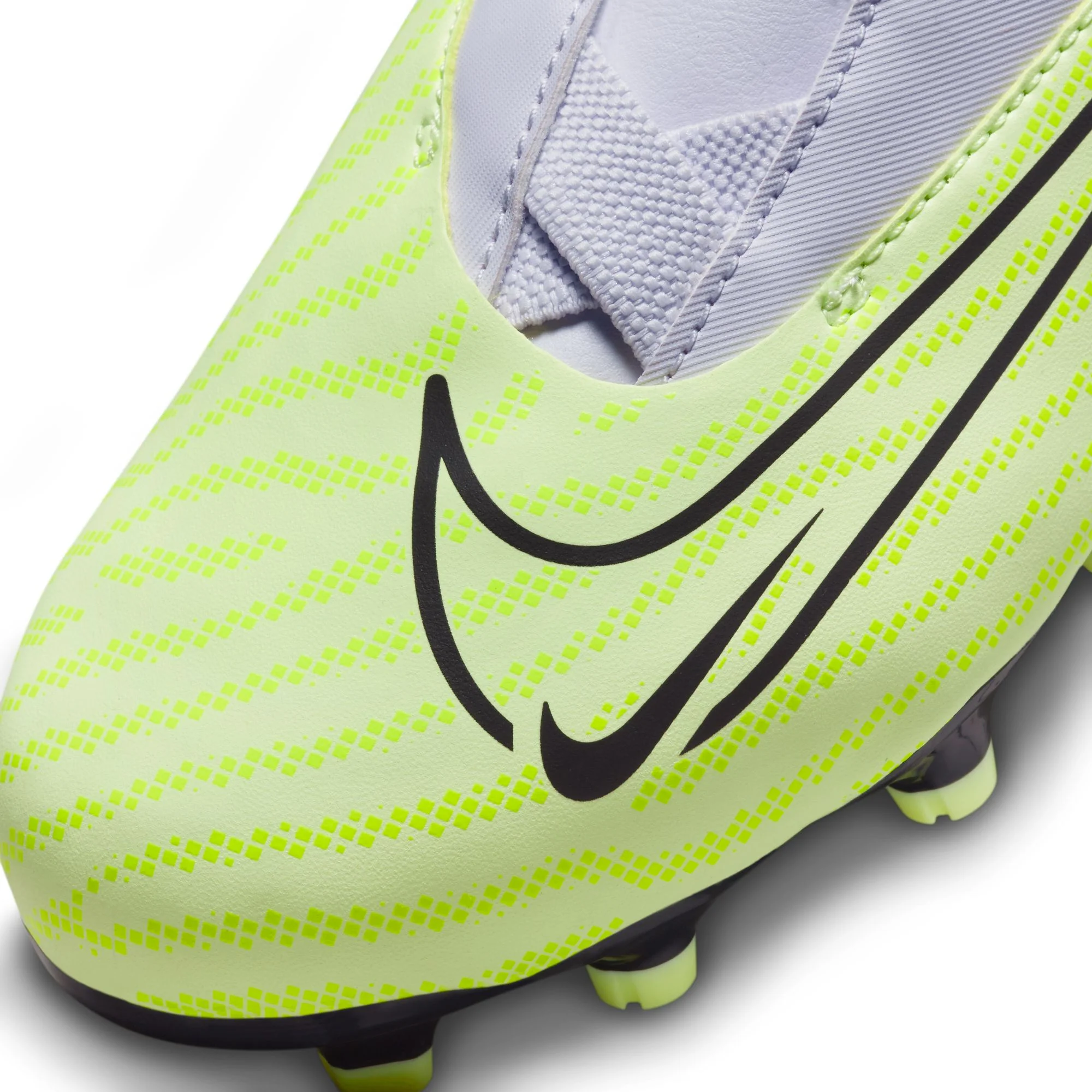 Nike Junior Phantom GX Academy FG/MG Firm Ground Soccer Cleats - Grey/Volt/Grape - Image 7