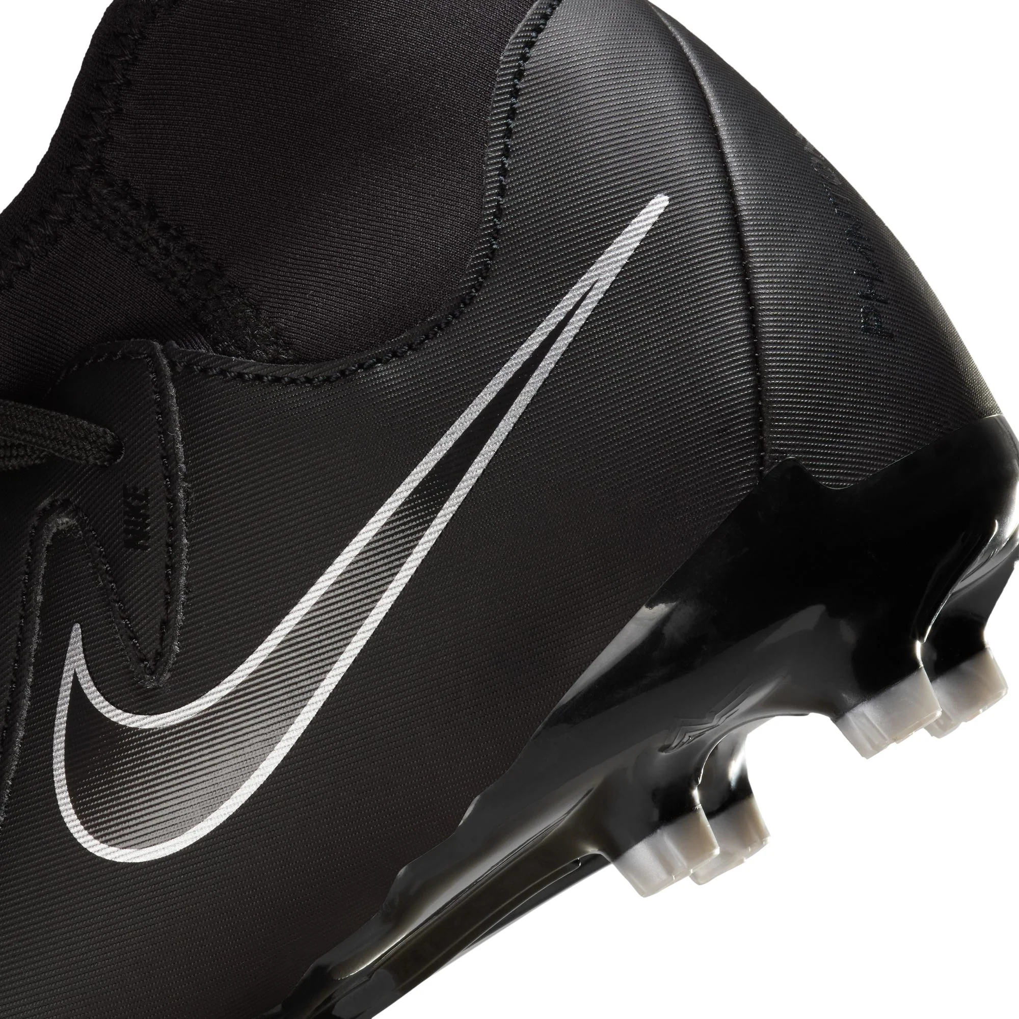 Nike Junior Phantom Luna II Academy FG/MG Soccer Cleat - Black/Black - Image 8