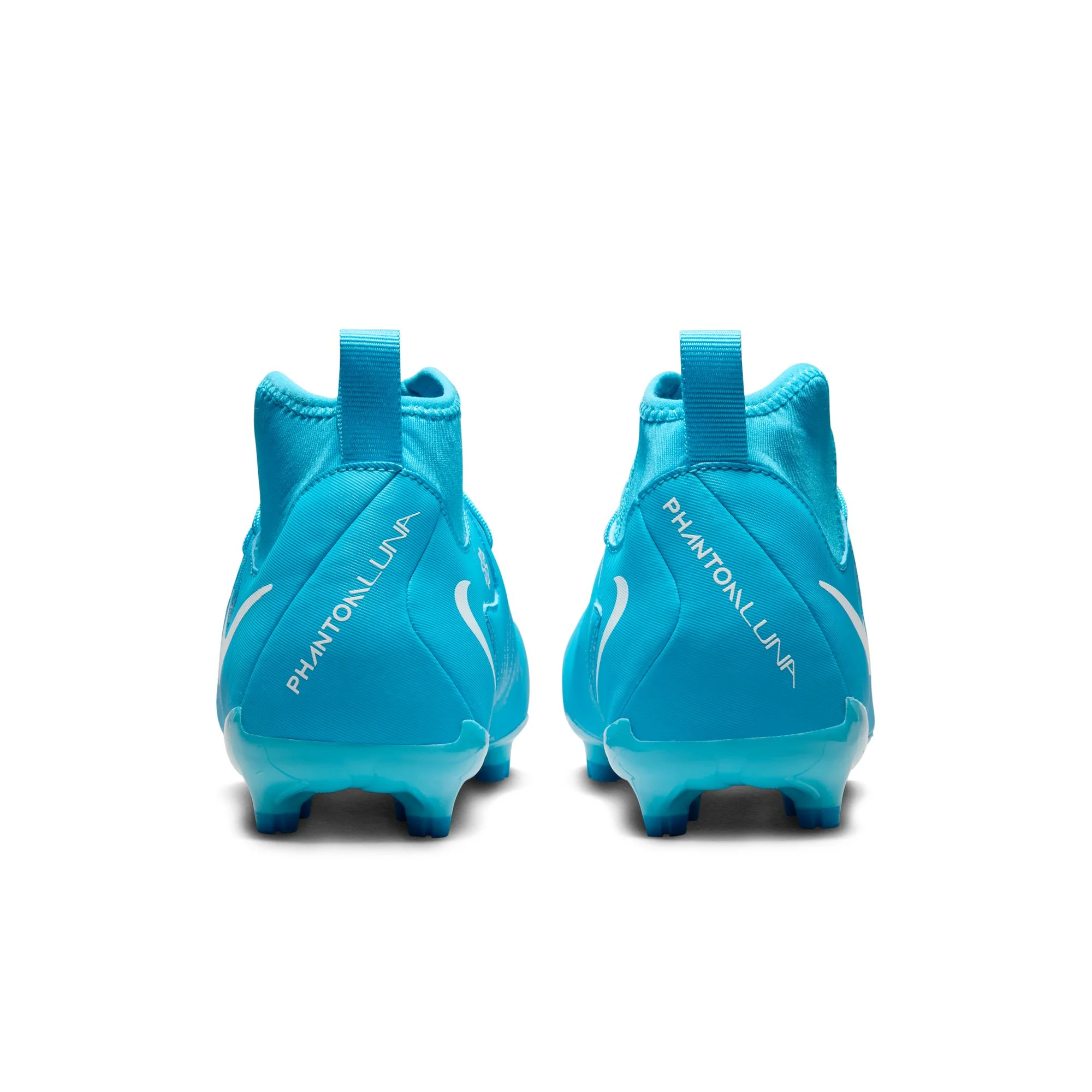 Nike Junior Phantom Luna II Academy FG/MG Soccer Cleat - Blue Fury/White - Image 5