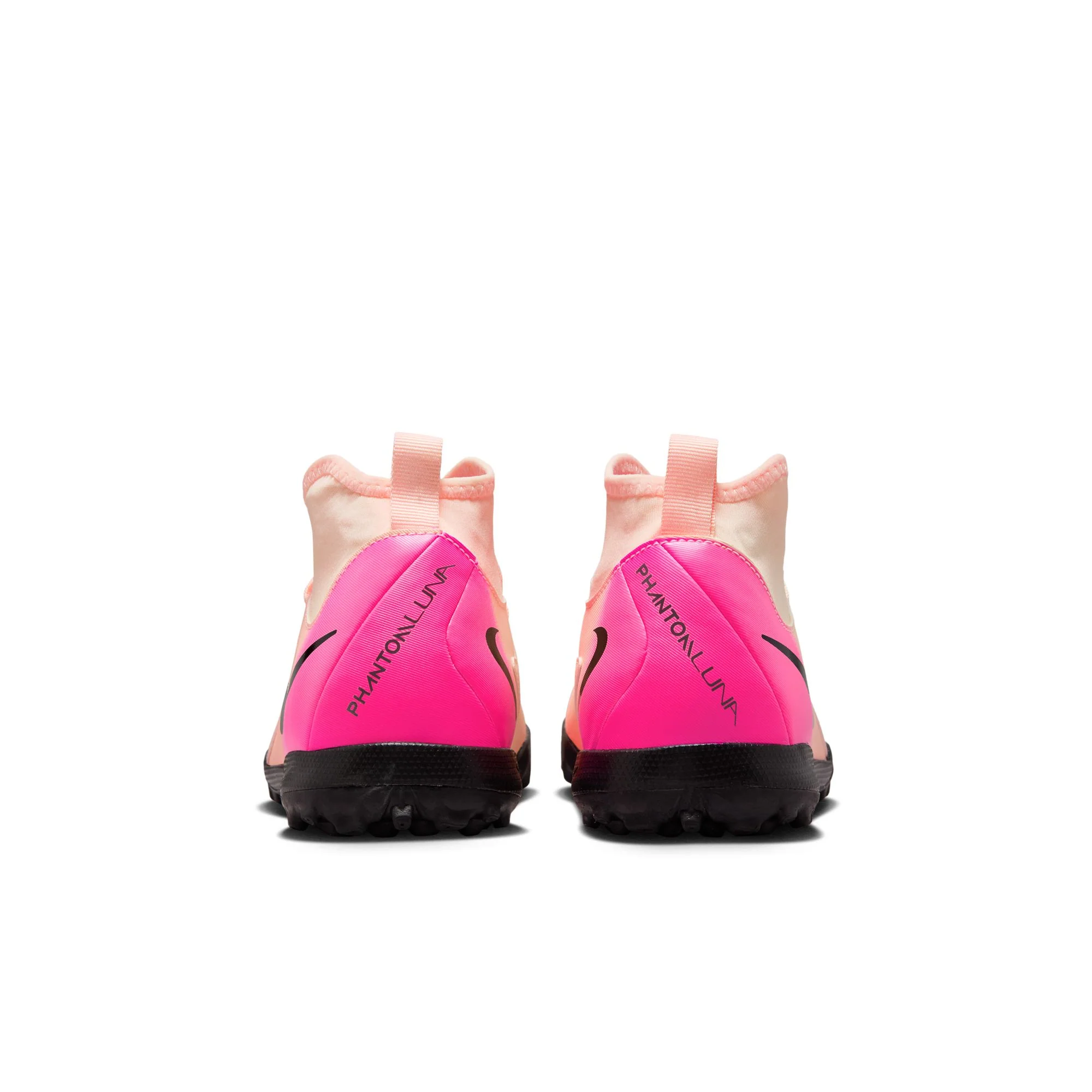 Nike Junior Phantom Luna II Academy TF  Turf Soccer Cleats - Crimson Tint/Black/Pink Blast - Image 5