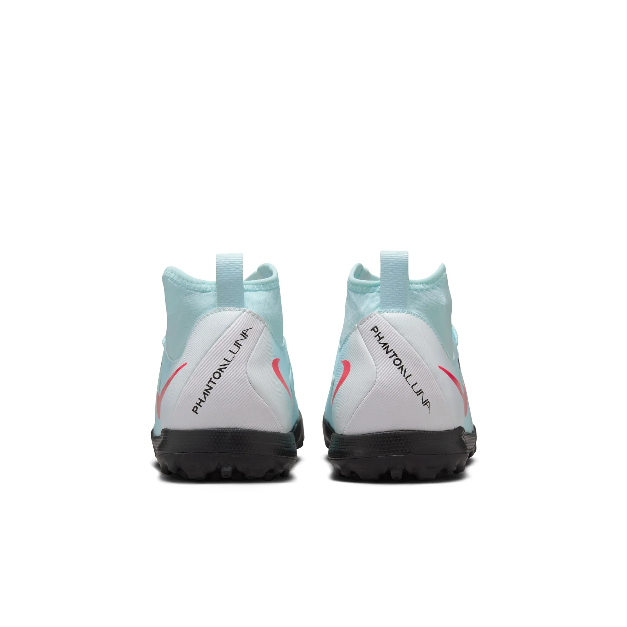 Nike Junior Phantom Luna II Academy TF  Turf Soccer Cleats -  Mint/ Atomic Red-off Noir - Image 5