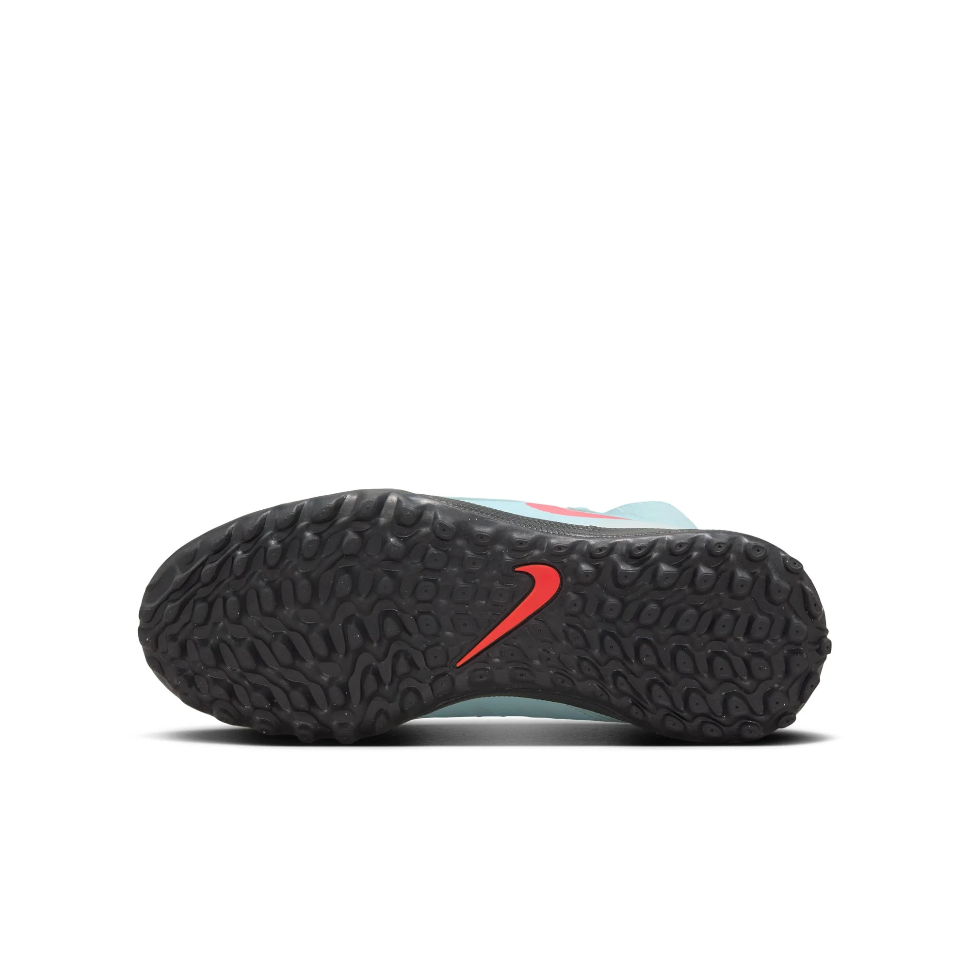 Nike Junior Phantom Luna II Academy TF  Turf Soccer Cleats -  Mint/ Atomic Red-off Noir - Image 6