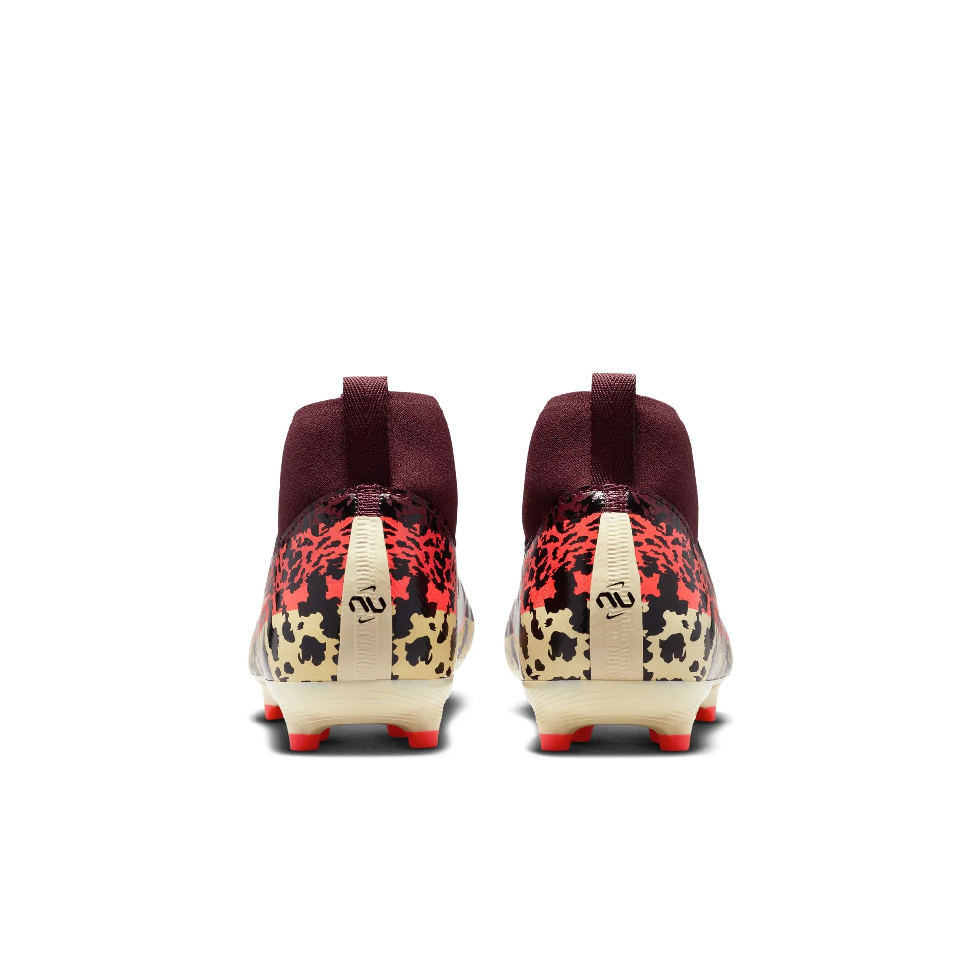 Nike United Junior Zoom Mercurial Superfly 10 Academy FG Firm Ground Soccer Cleats- Burgundy Crush/Metallic Silver - Image 5