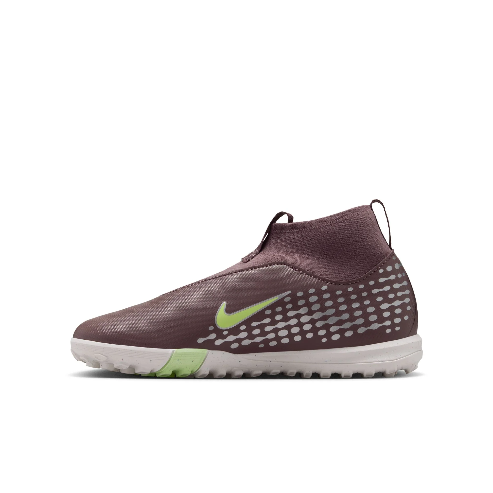 Nike Junior Zoom Mercurial Superfly 10 Academy "Kylian Mbappé" Academy TF Turf Soccer Cleats-  Plum Eclipse/Metallic Silver - Image 2