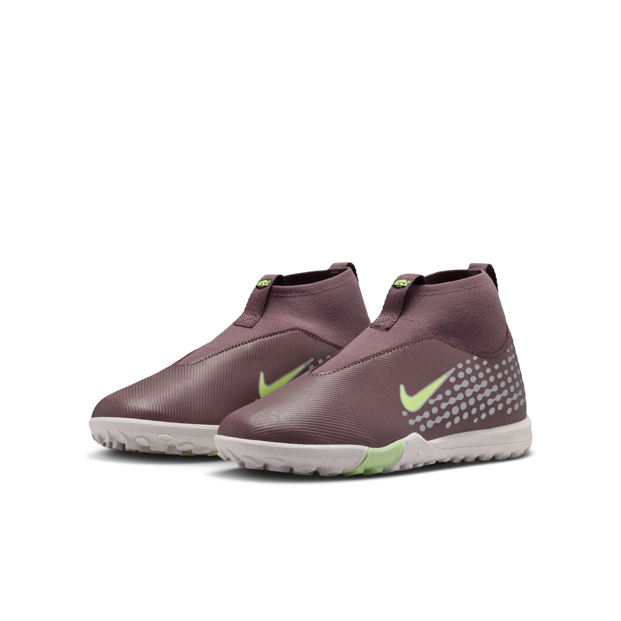 Nike Junior Zoom Mercurial Superfly 10 Academy "Kylian Mbappé" Academy TF Turf Soccer Cleats-  Plum Eclipse/Metallic Silver - Image 4