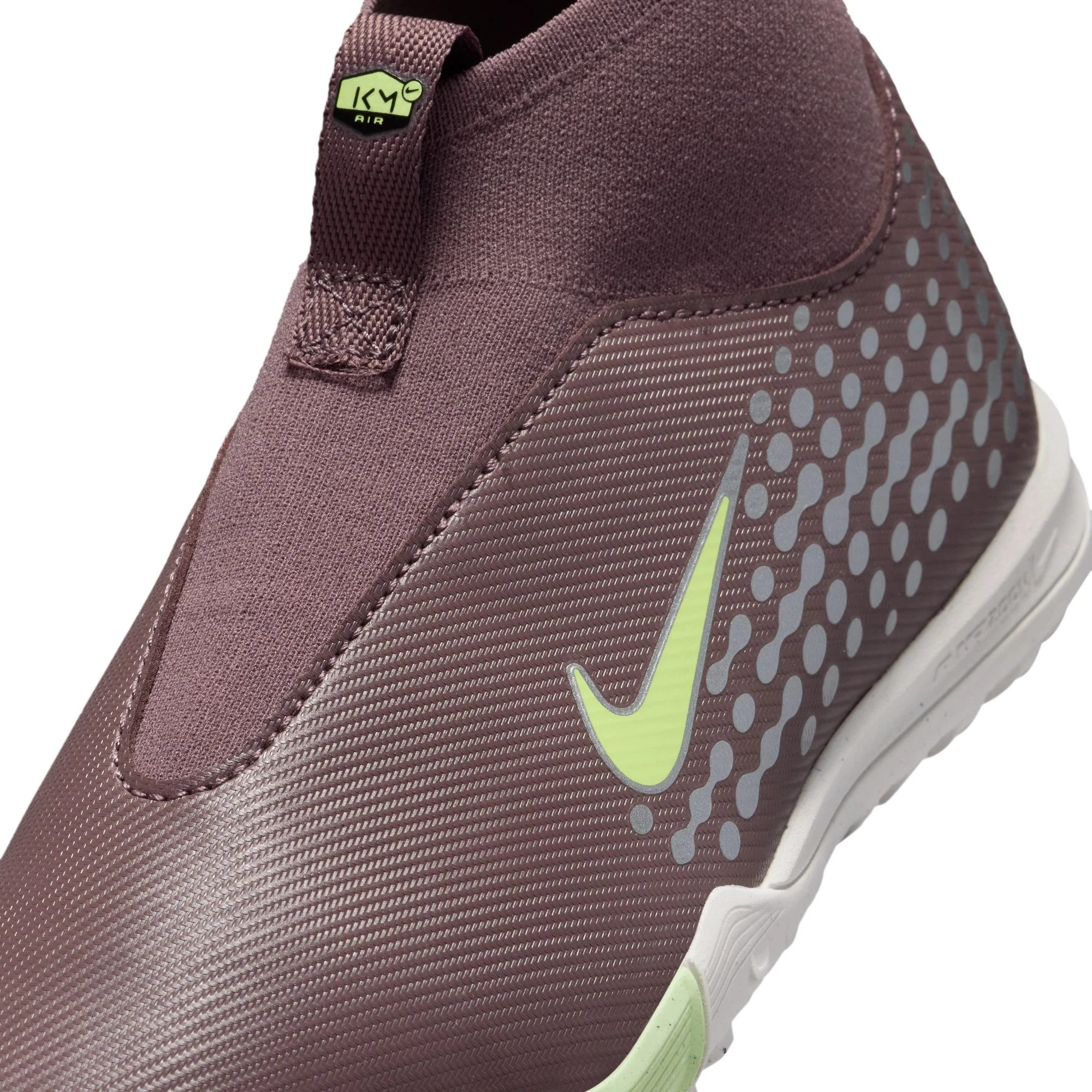 Nike Junior Zoom Mercurial Superfly 10 Academy "Kylian Mbappé" Academy TF Turf Soccer Cleats-  Plum Eclipse/Metallic Silver - Image 7