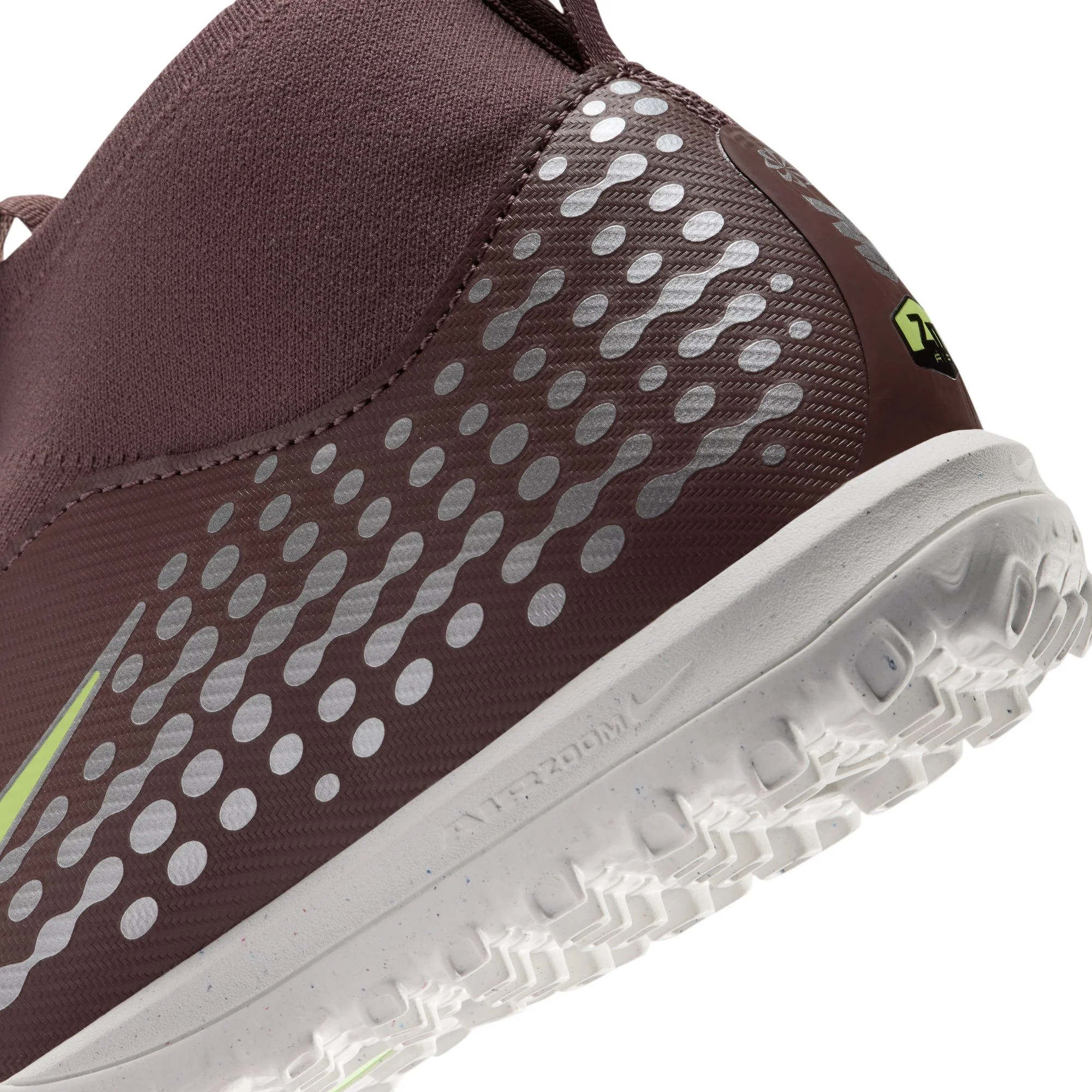 Nike Junior Zoom Mercurial Superfly 10 Academy "Kylian Mbappé" Academy TF Turf Soccer Cleats-  Plum Eclipse/Metallic Silver - Image 8