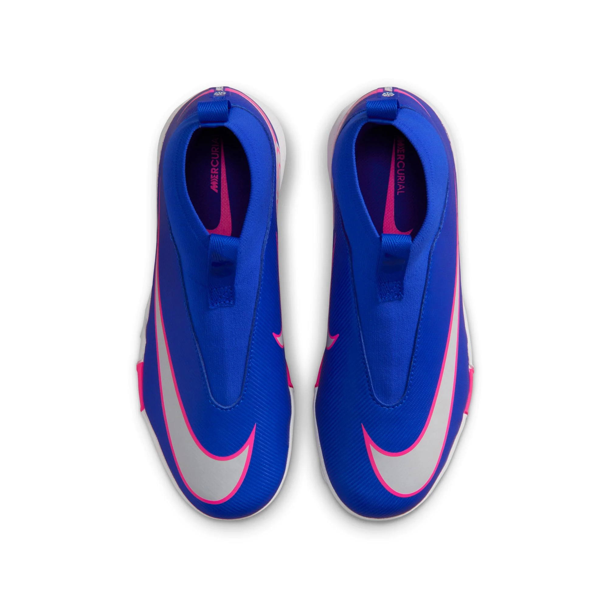 Nike Junior Zoom Mercurial Superfly 10 Academy TF Turf Soccer Cleats- Racer Blue/White - Image 3