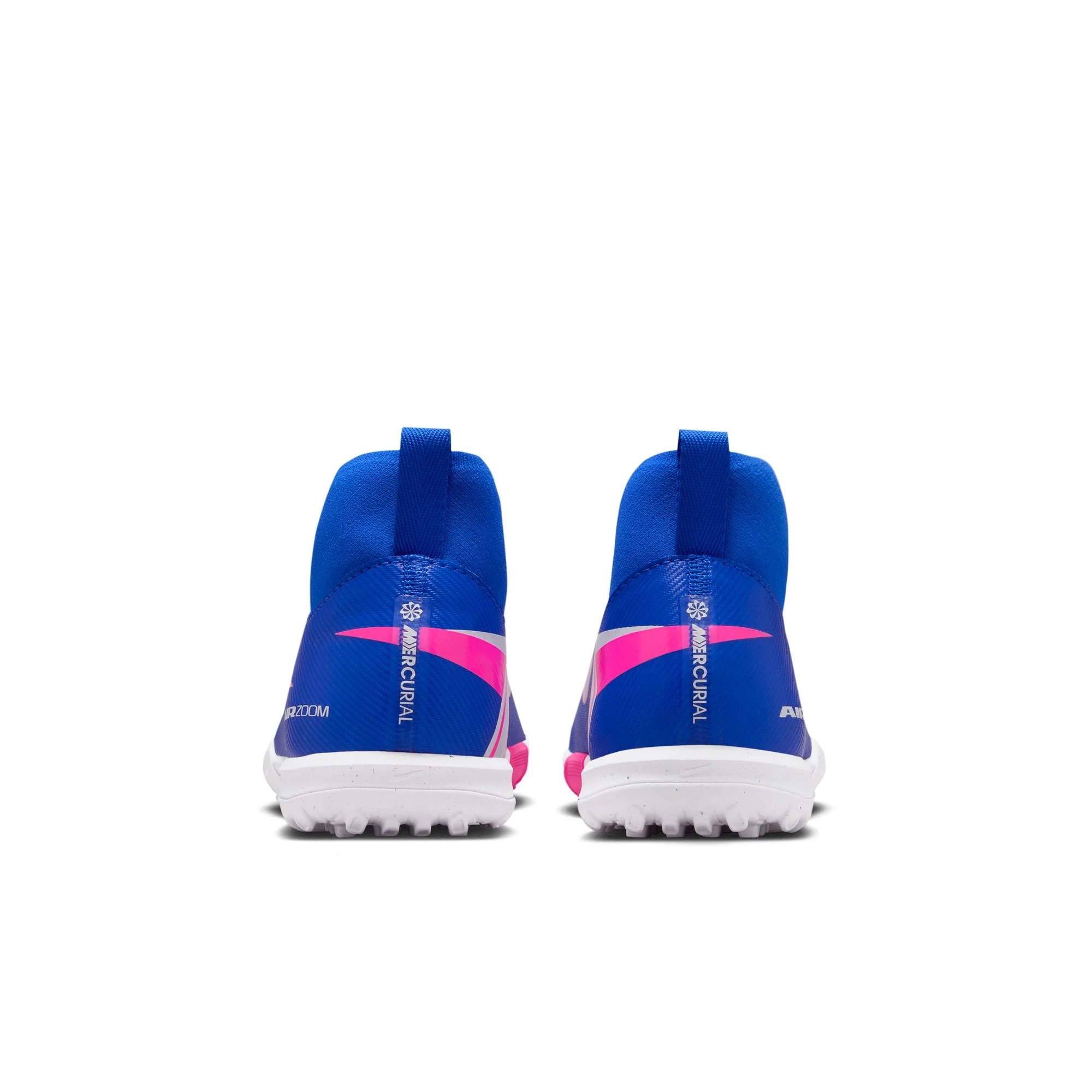 Nike Junior Zoom Mercurial Superfly 10 Academy TF Turf Soccer Cleats- Racer Blue/White - Image 5